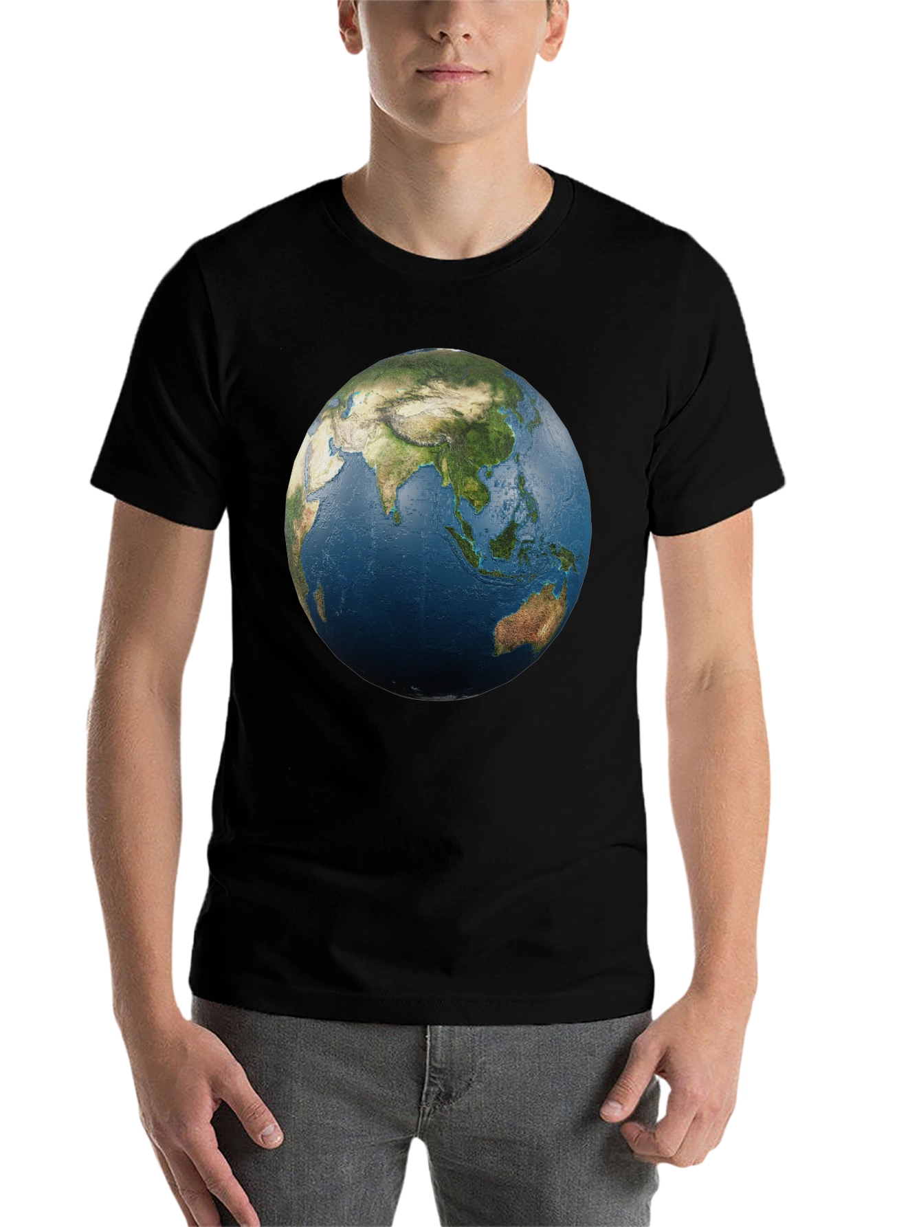 Black Earth Graphic Black T-Shirt view 7