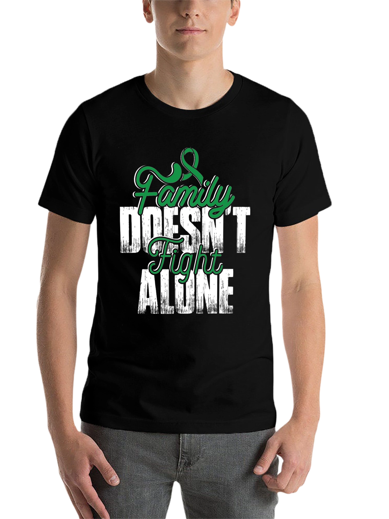 Family Doesn't Fight Alone Awareness T-Shirt - 7