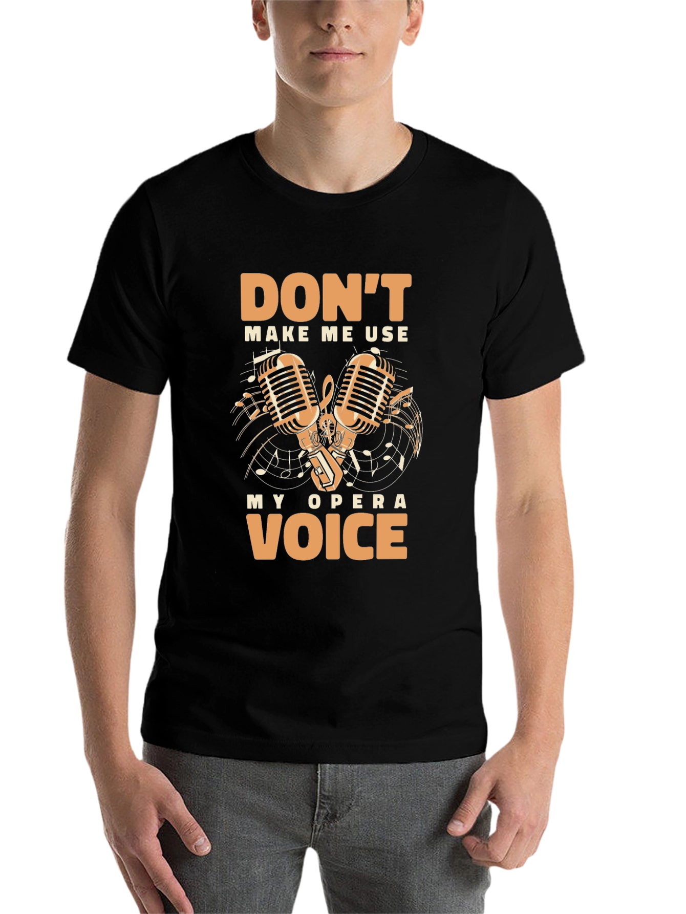 Black Opera Voice Graphic T-Shirt - Funny Music Lover Tee view 7