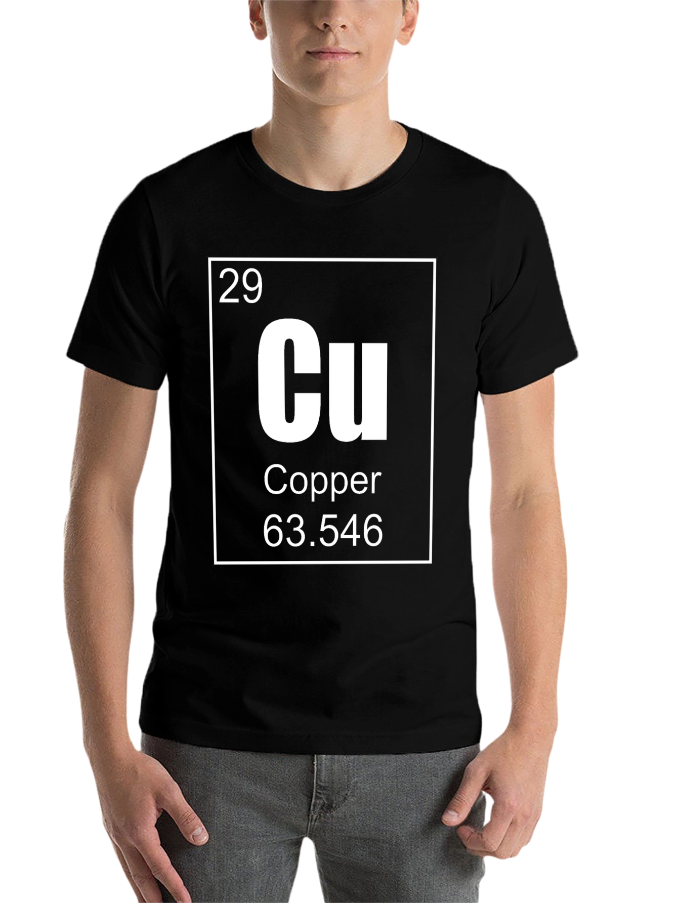 Black Copper Element T-Shirt: Chemistry Science Tee view 7