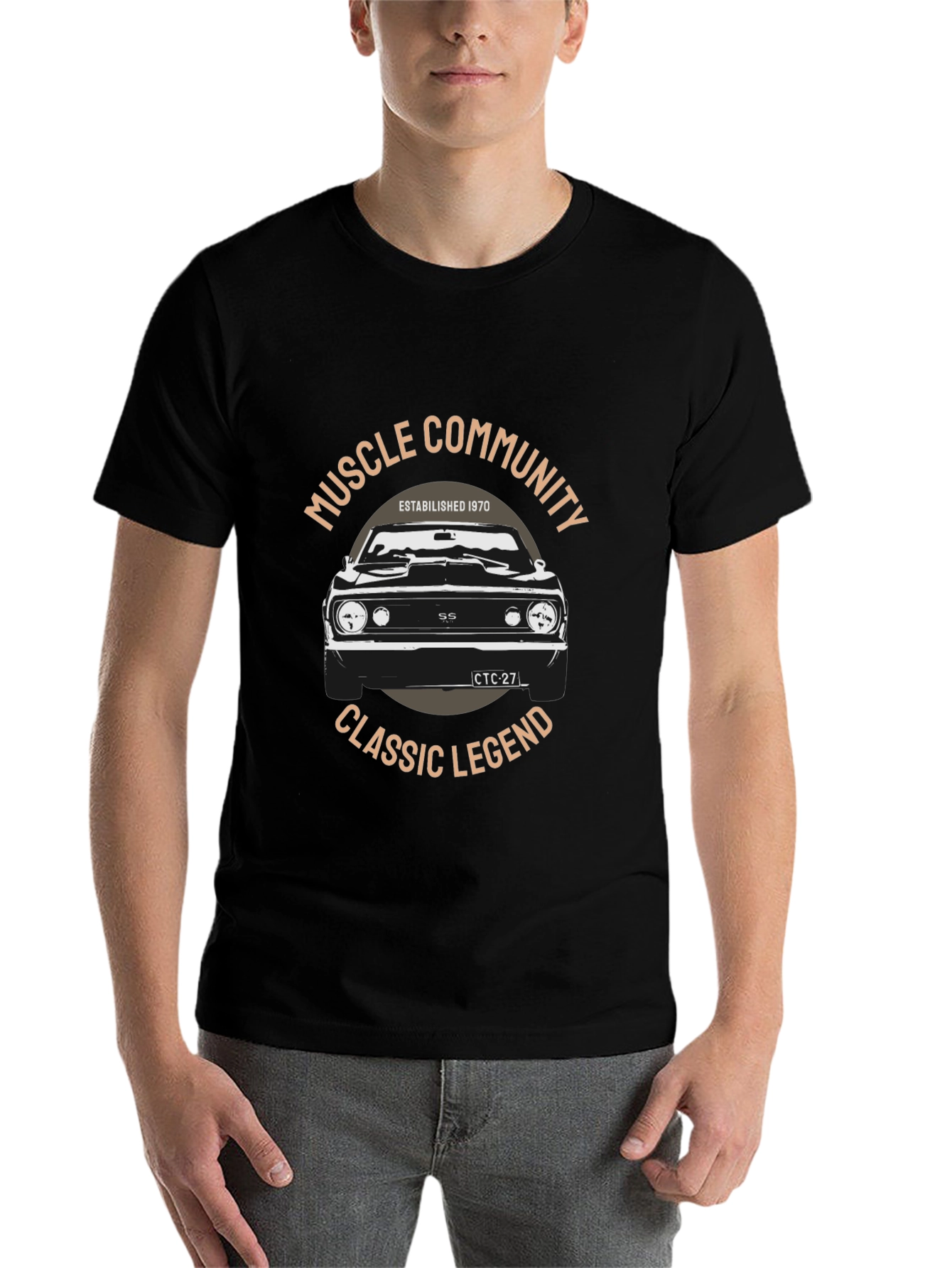 Black Muscle Community Classic Legend T-Shirt view 7