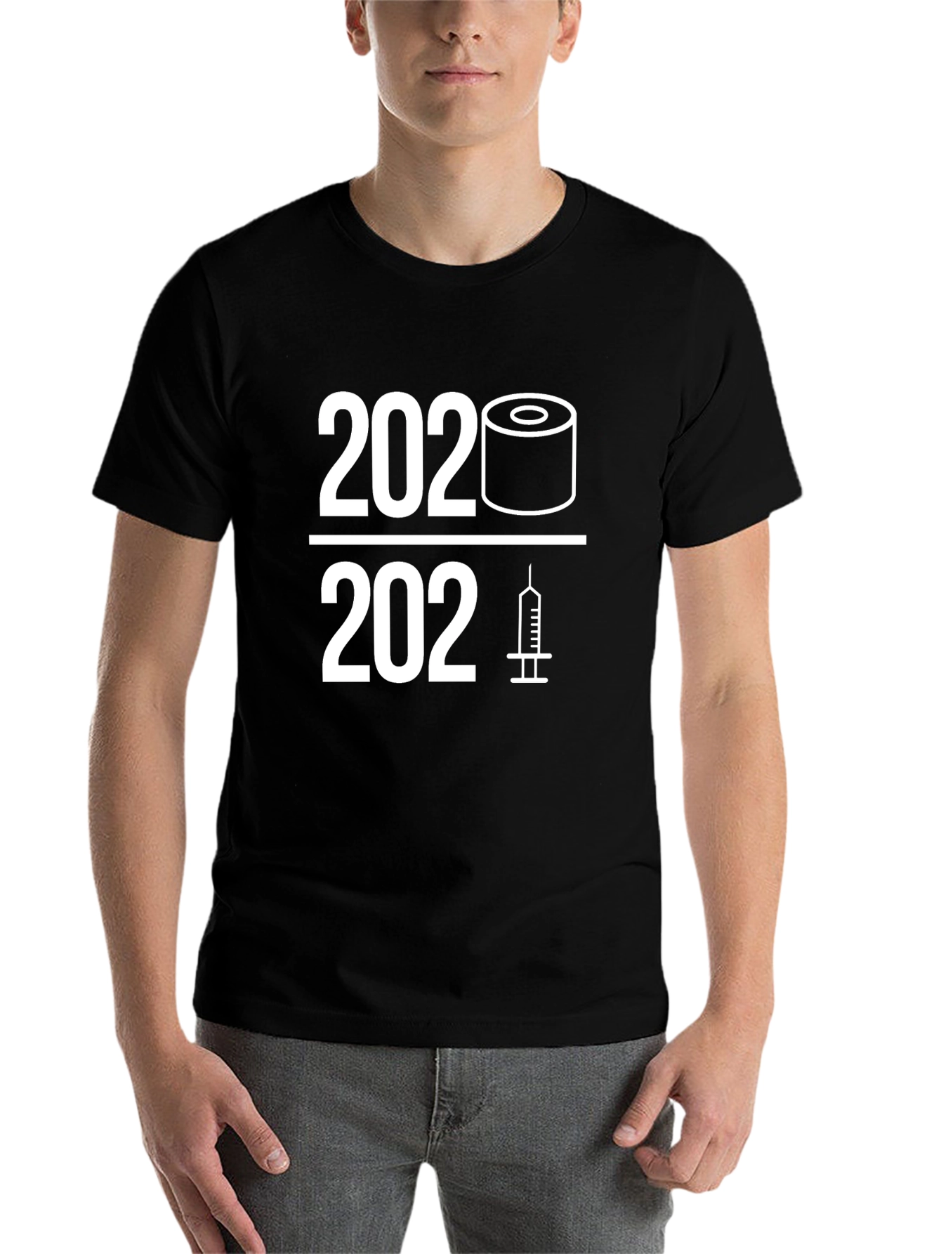 Black 2020-2021 Pandemic Humor T-Shirt view 7