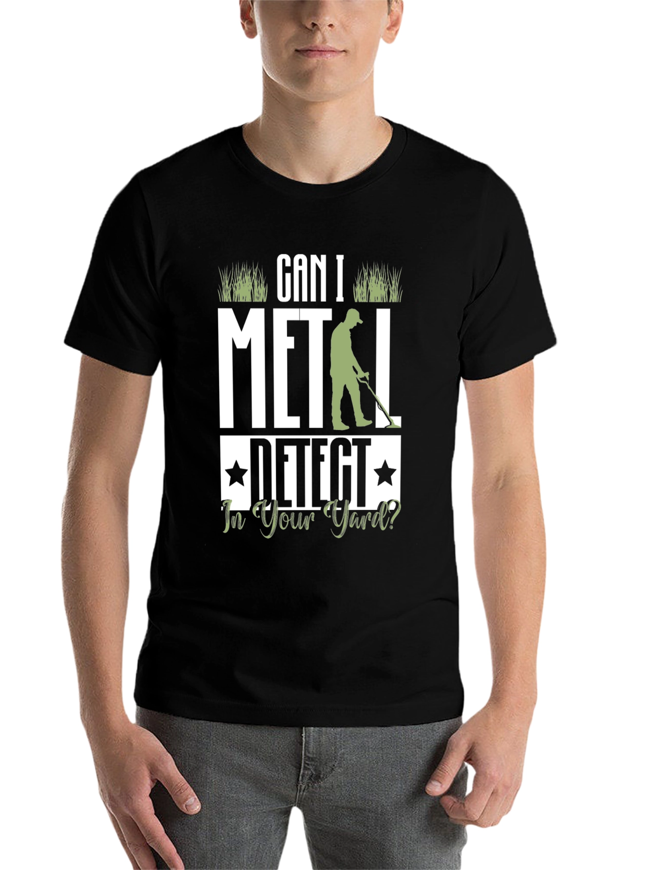 Black Metal Detecting T-Shirt - Can I Detect? view 7