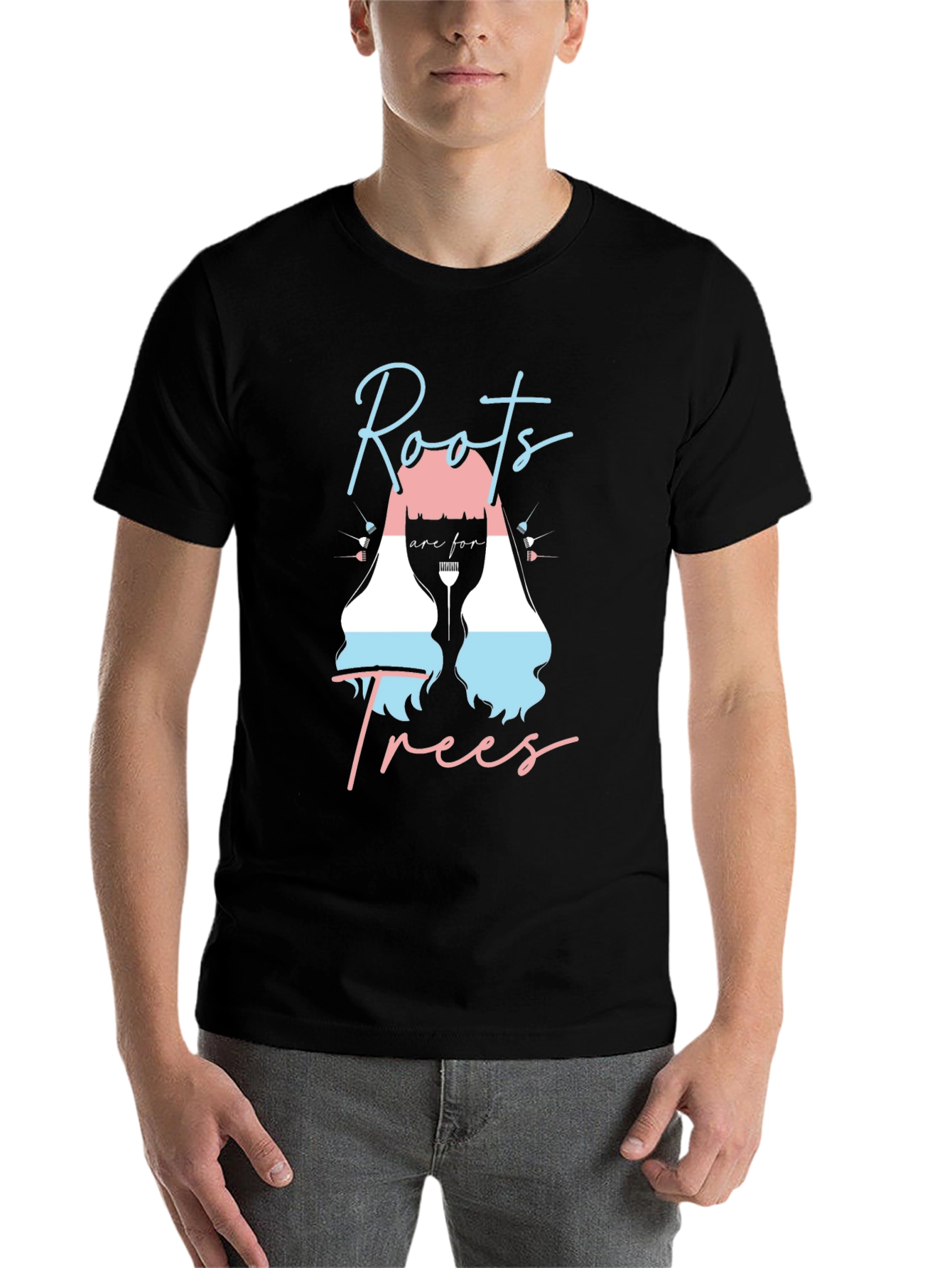 Black Roots are for Trees Transgender T-Shirt view 7
