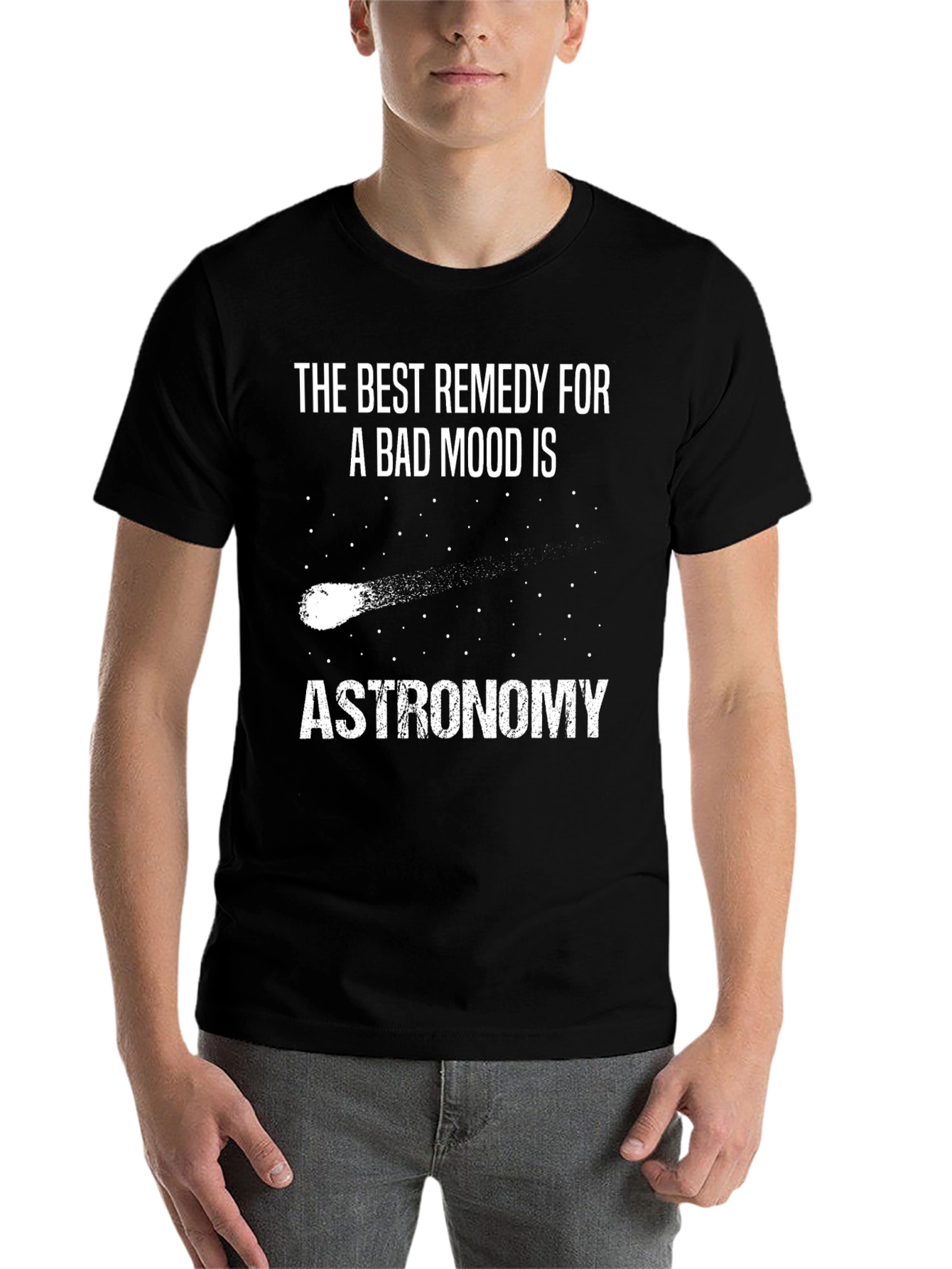 Black Astronomy Remedy T-Shirt - Comfort & Style view 7