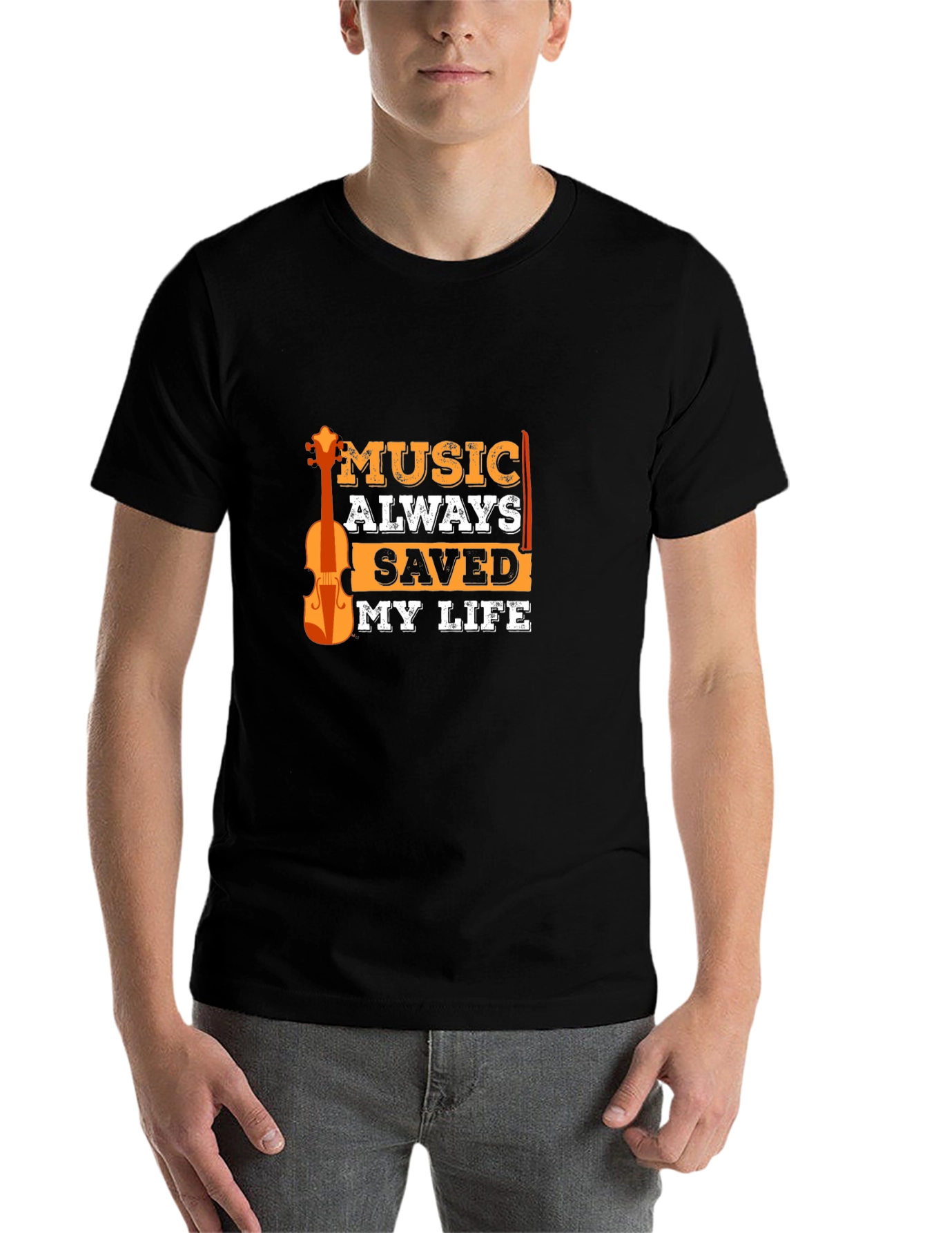 Black Music Saved My Life T-Shirt view 7