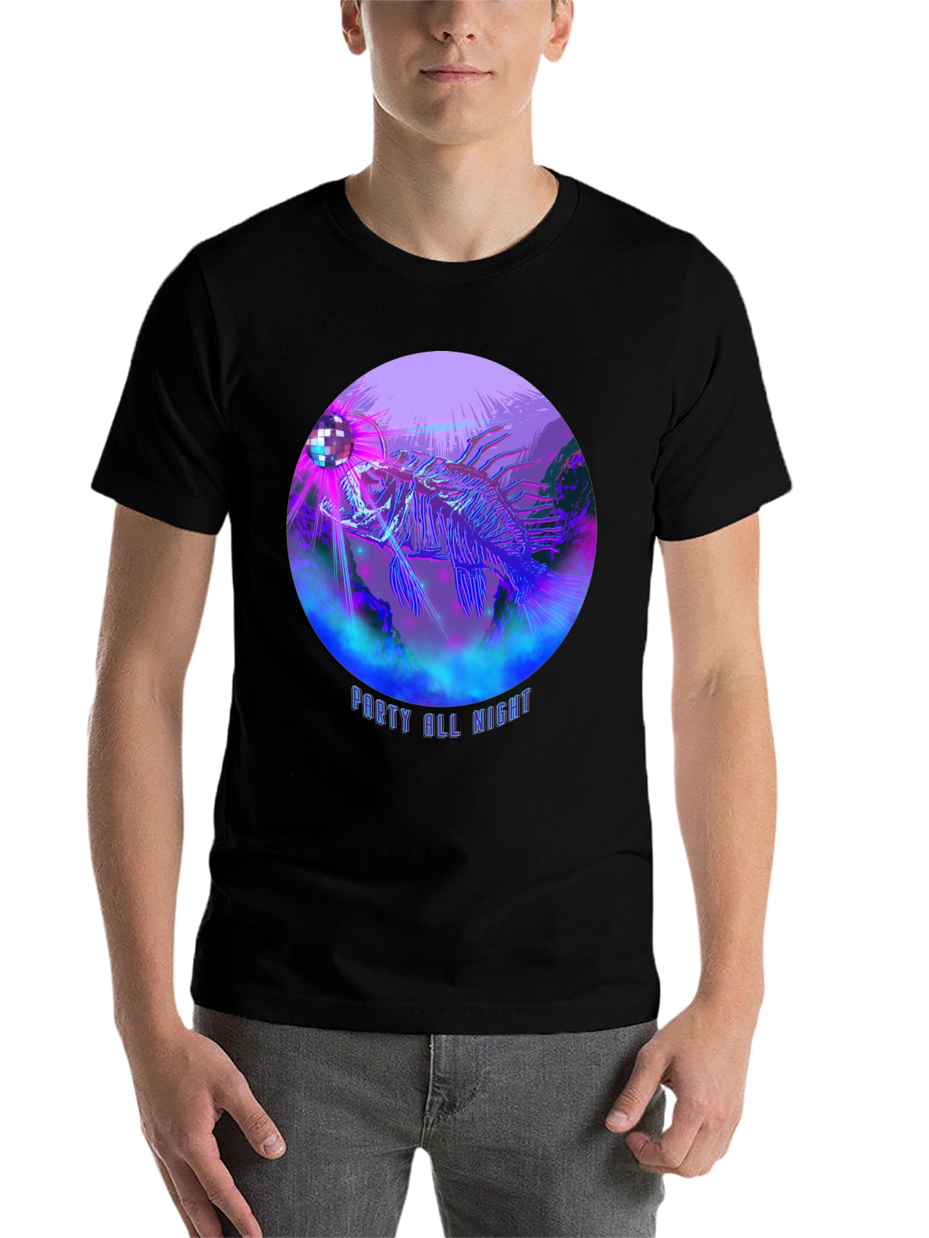 Black Party All Night Lionfish Graphic Tee view 7