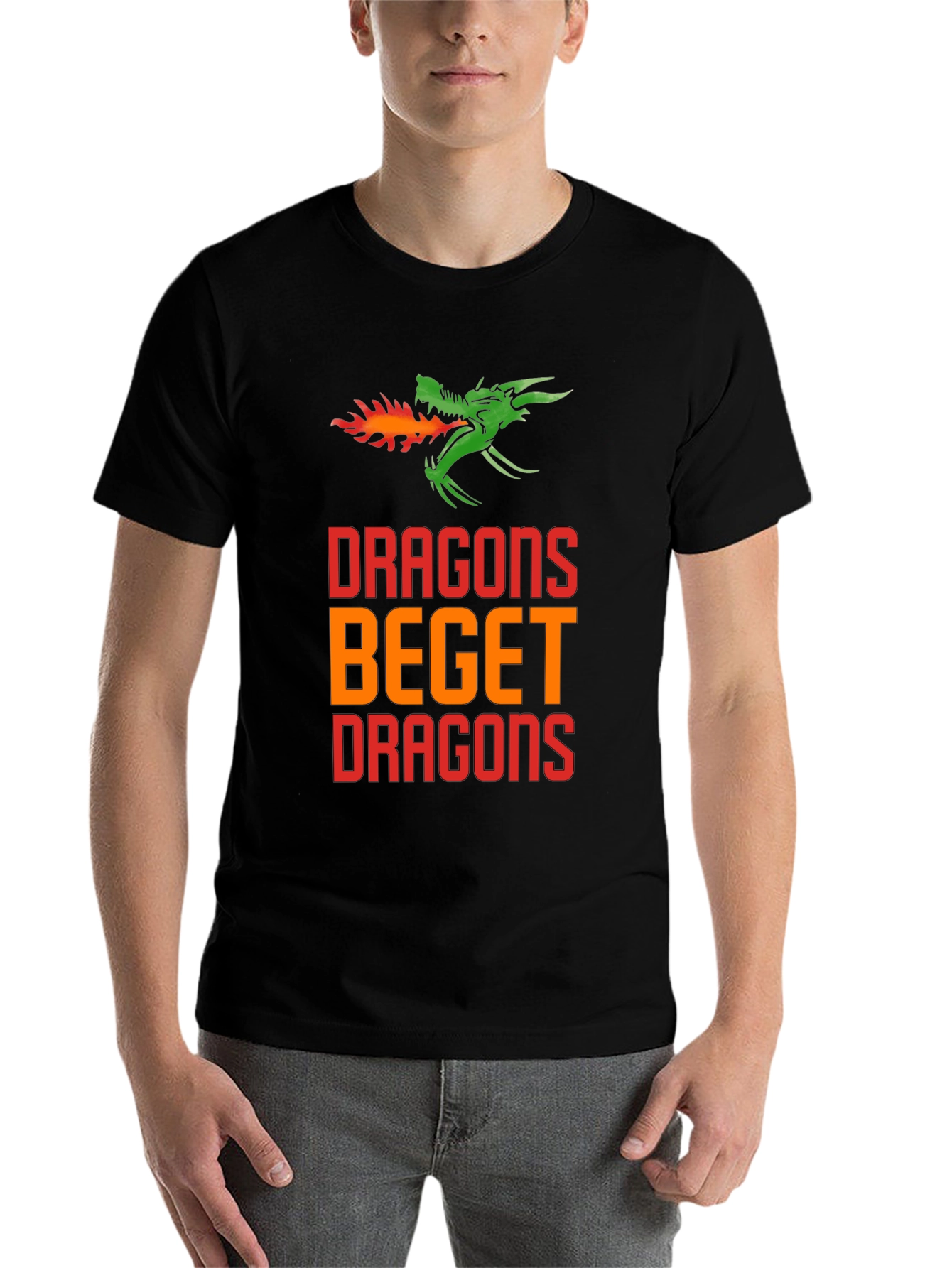 Black Dragons Beget Dragons Graphic T-Shirt view 7