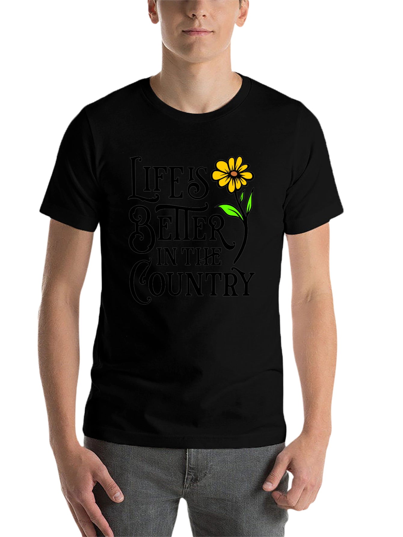 Black Life is Better in The Country T-Shirt view 7