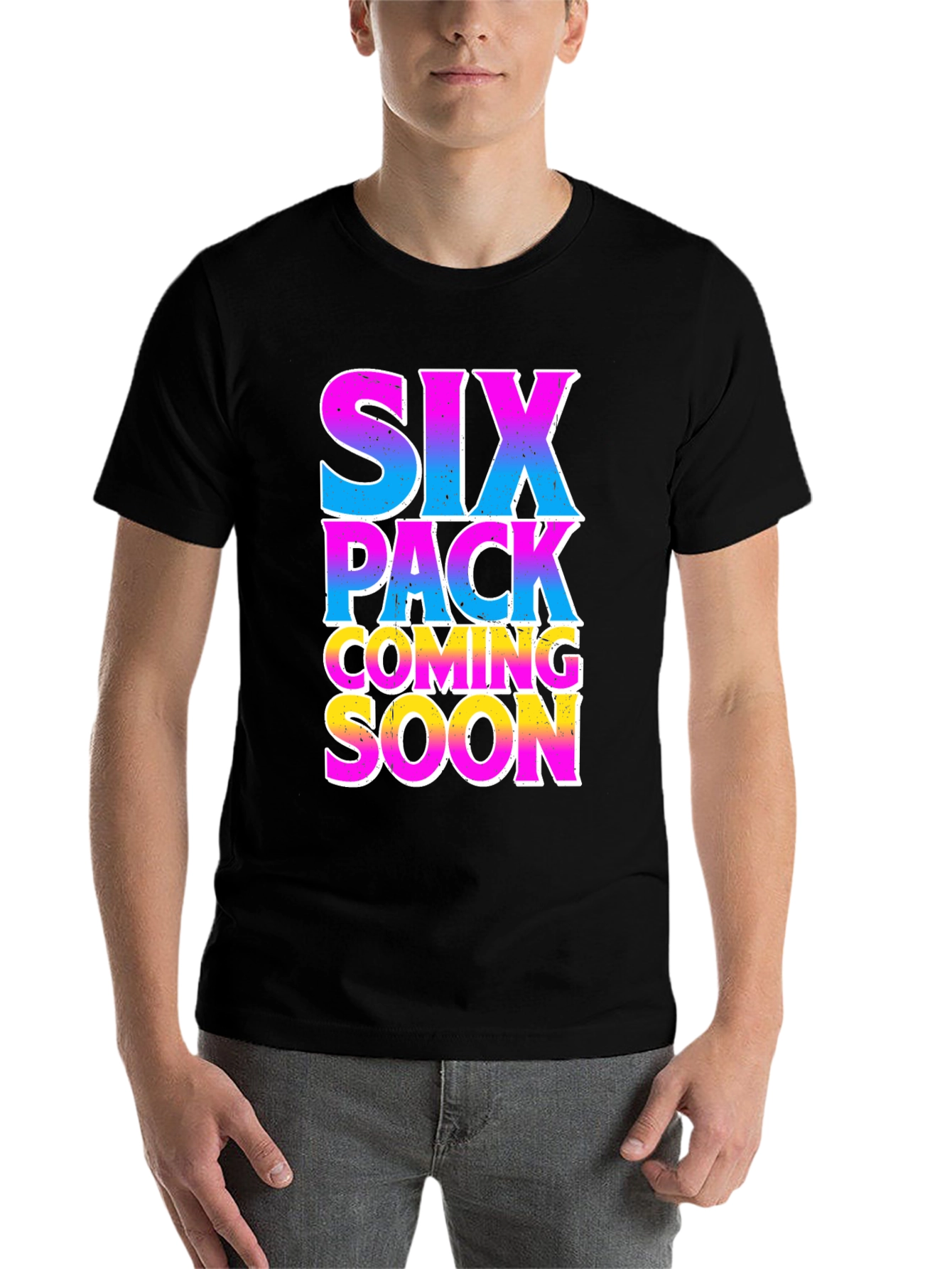 Black Six Pack Coming Soon Graphic T-Shirt view 7