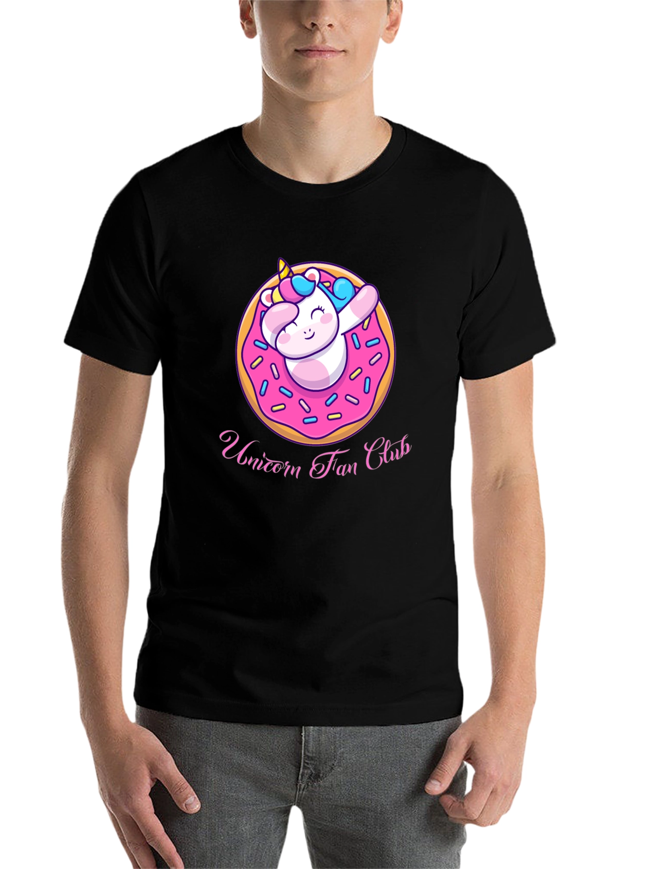 Black Unicorn Fan Club Donut T-Shirt view 7