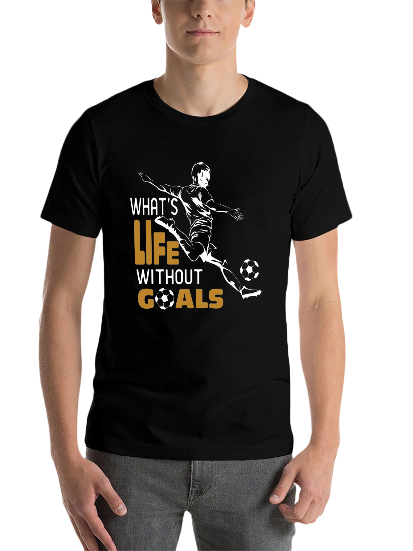Soccer Life Goals Graphic T-Shirt - 7