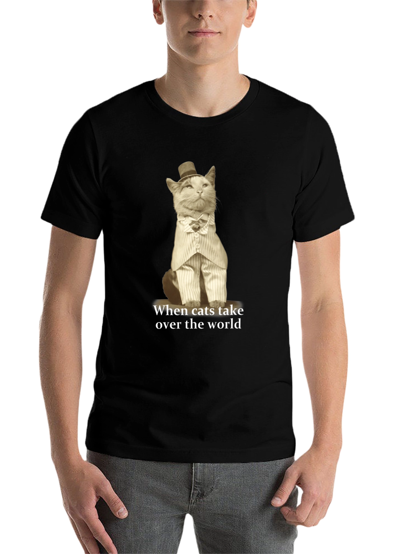 Black Cat Takeover T-Shirt view 7