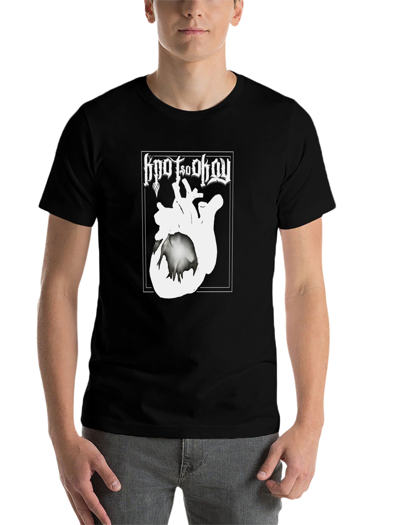 Black Hoot So Okay Graphic Tee - Black Crew Neck view 7
