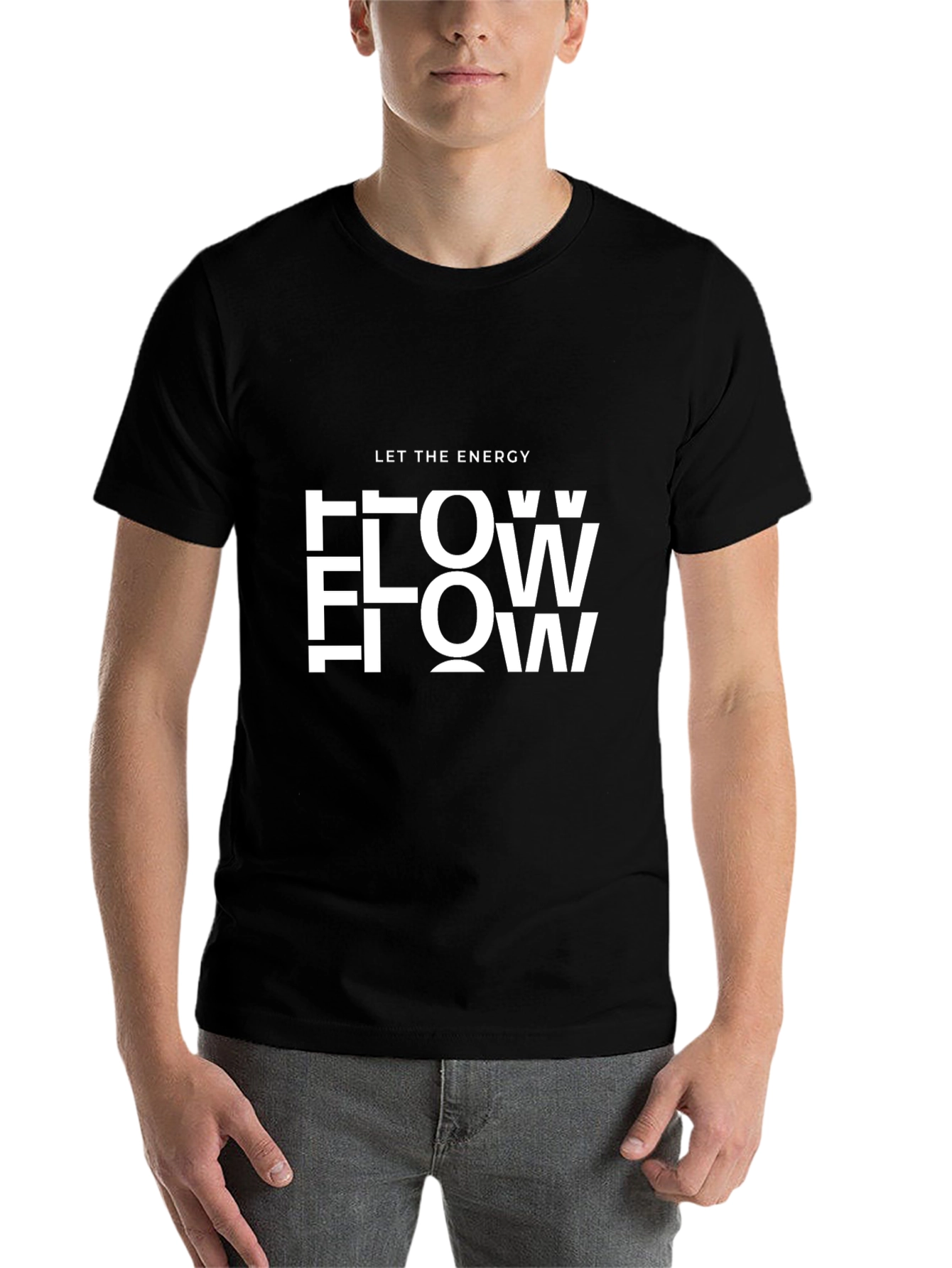 Black Energy Flow Graphic Tee - Comfort Fit view 7