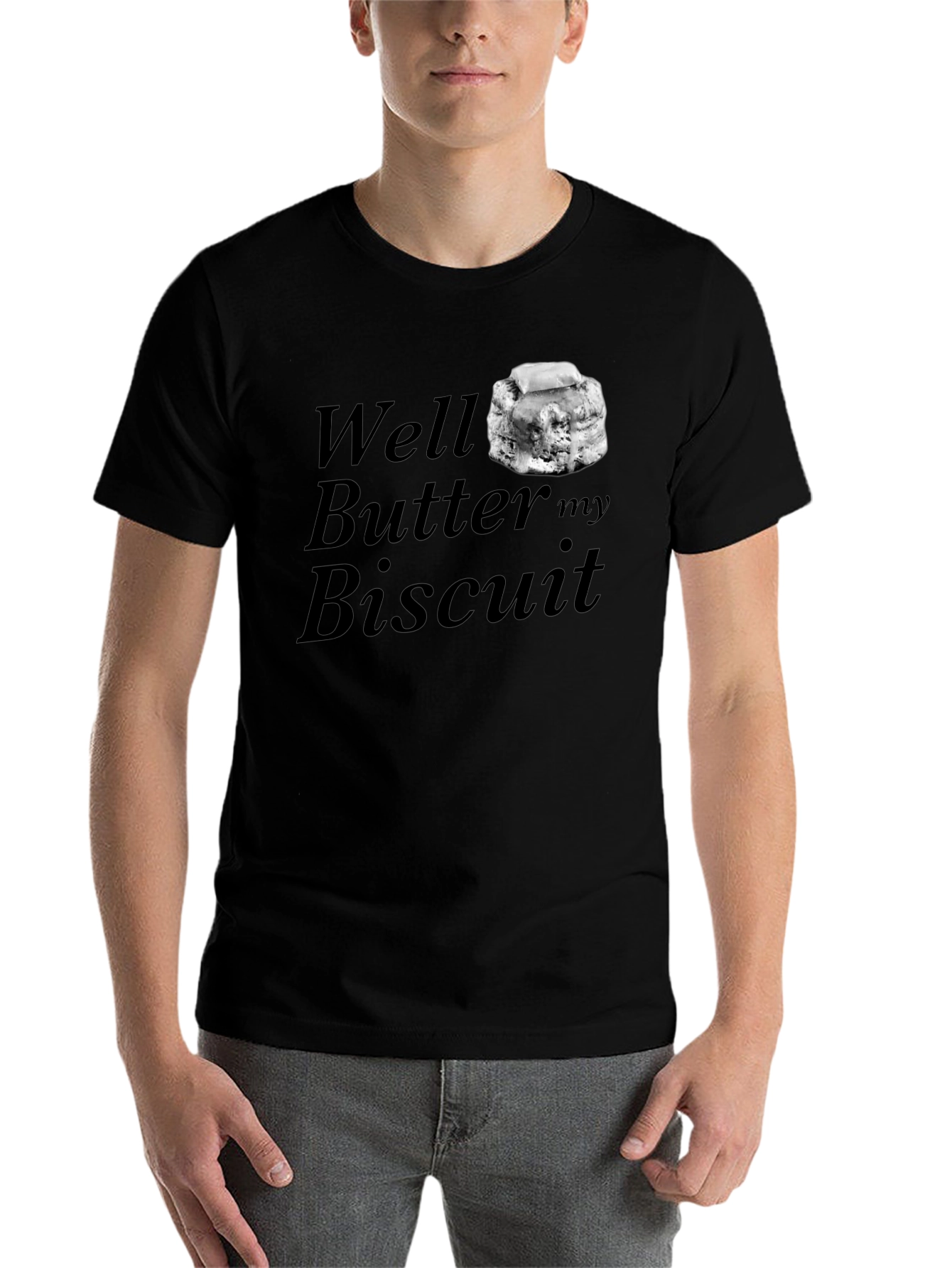 Black Well Butter My Biscuit Graphic T-Shirt view 7