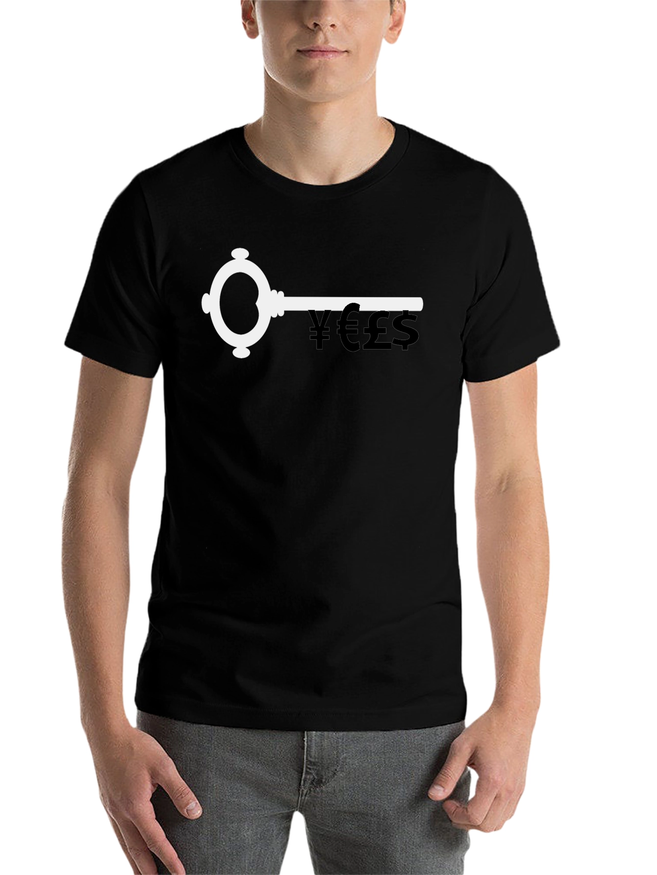 Black Money Key Graphic Tee - Unlock Your Fortune! view 7
