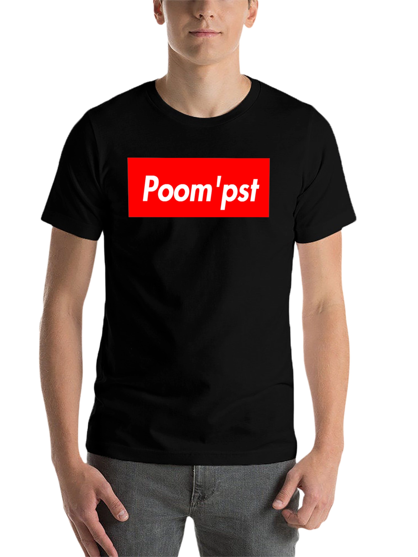 Black Poom'pst Graphic Tee - Bold Statement Style view 7