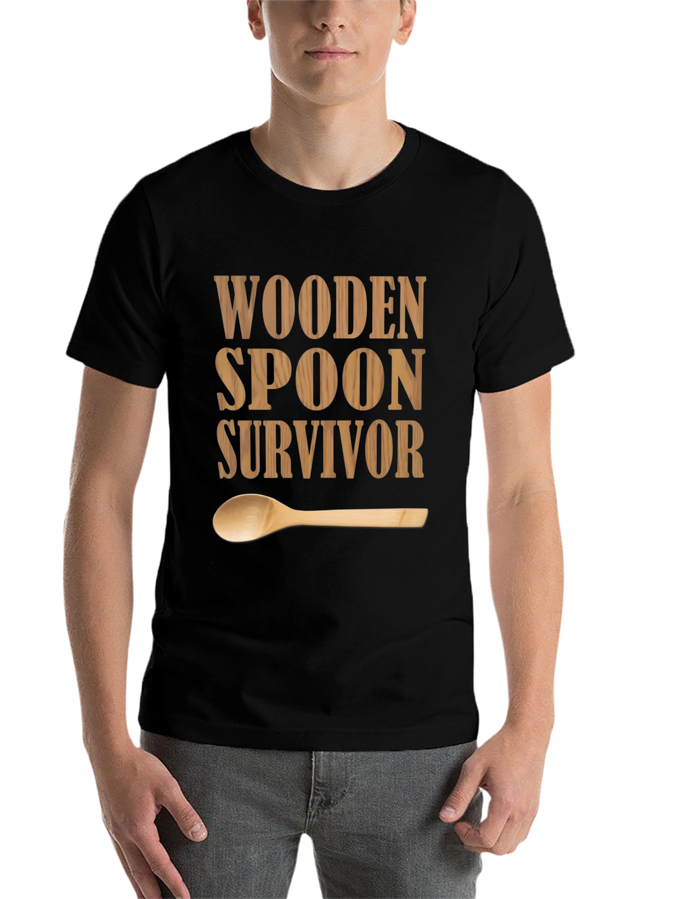 Black Wooden Spoon Survivor Graphic T-Shirt view 7