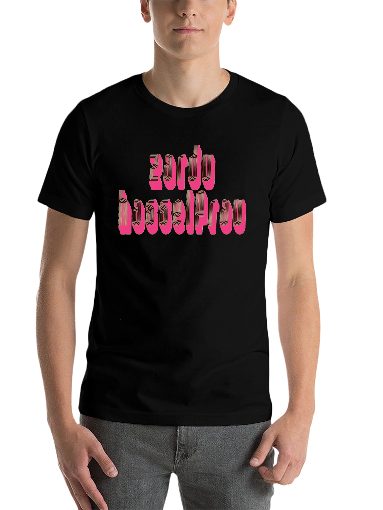 Black Zardu Hassel Frau Black T-Shirt view 7