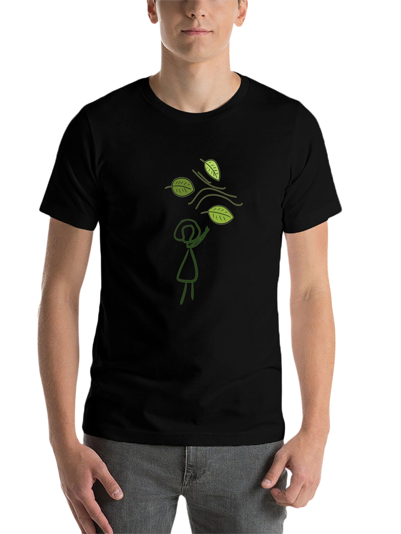 Black Nature Lover's Black T-Shirt view 7