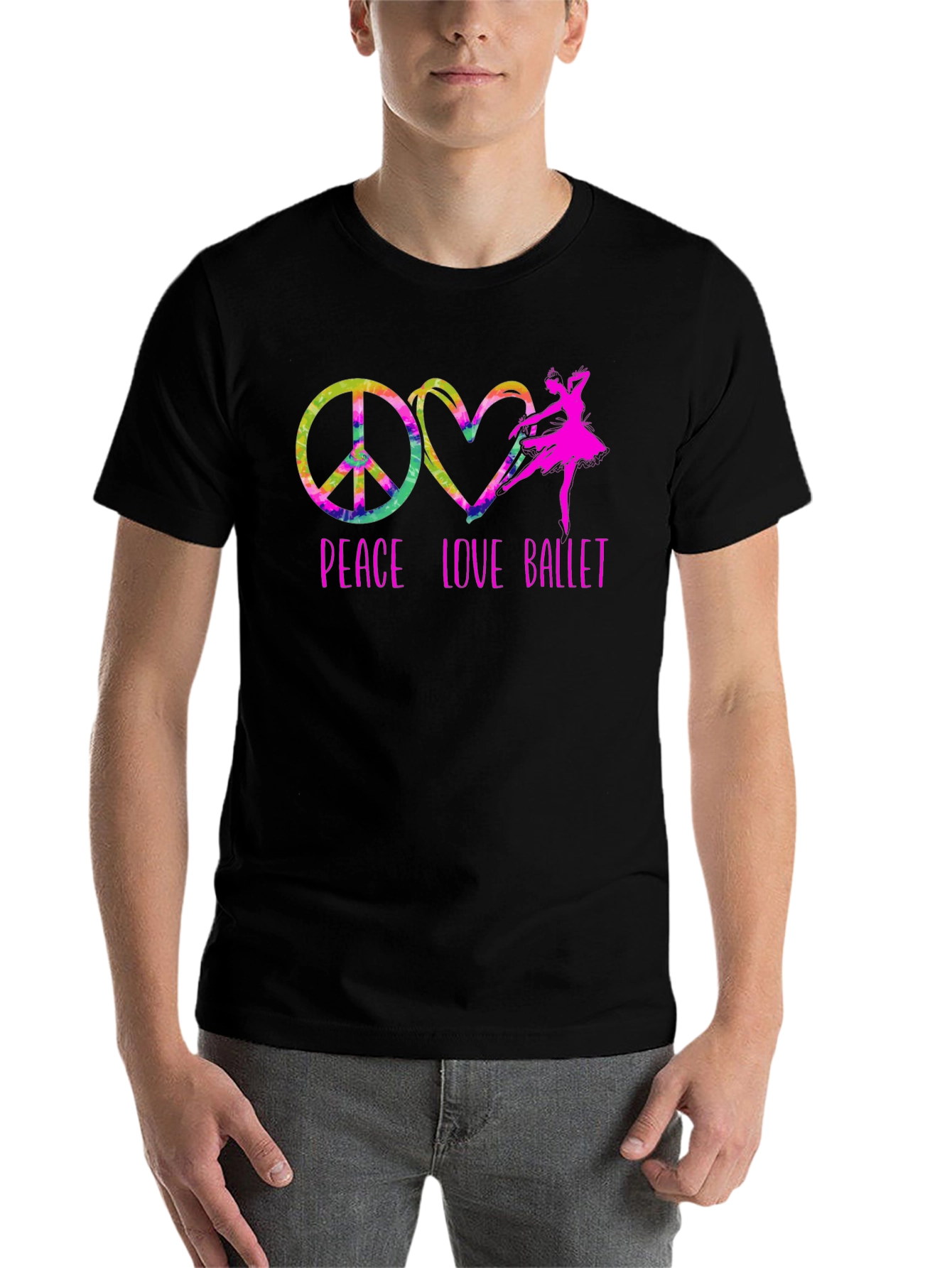 Peace Love Ballet Graphic T-Shirt - 7