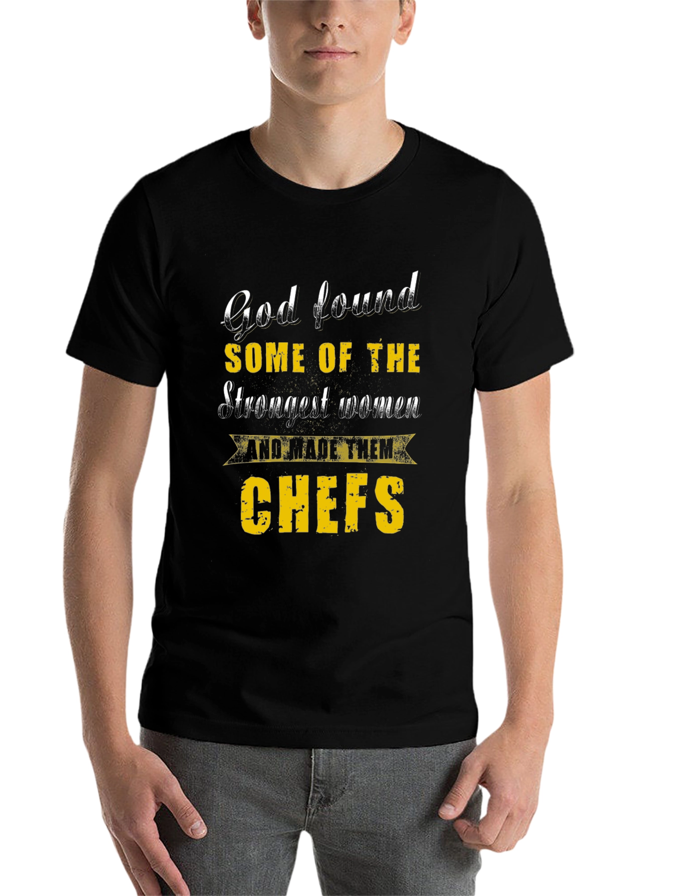 Black God Found The Strongest Women Chefs Graphic T-Shirt view 7