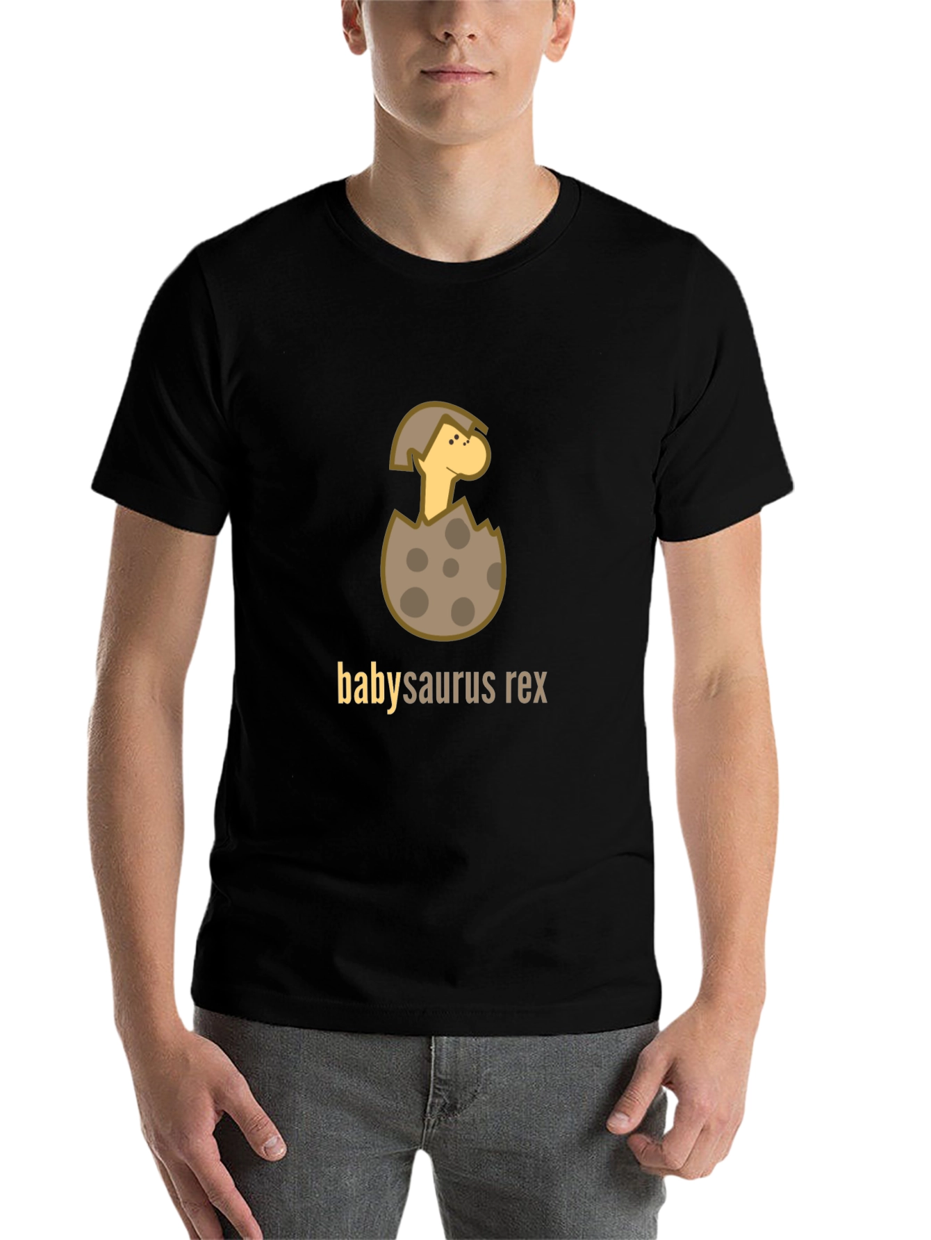 Black Baby Dinosaur Rex T-Shirt view 7