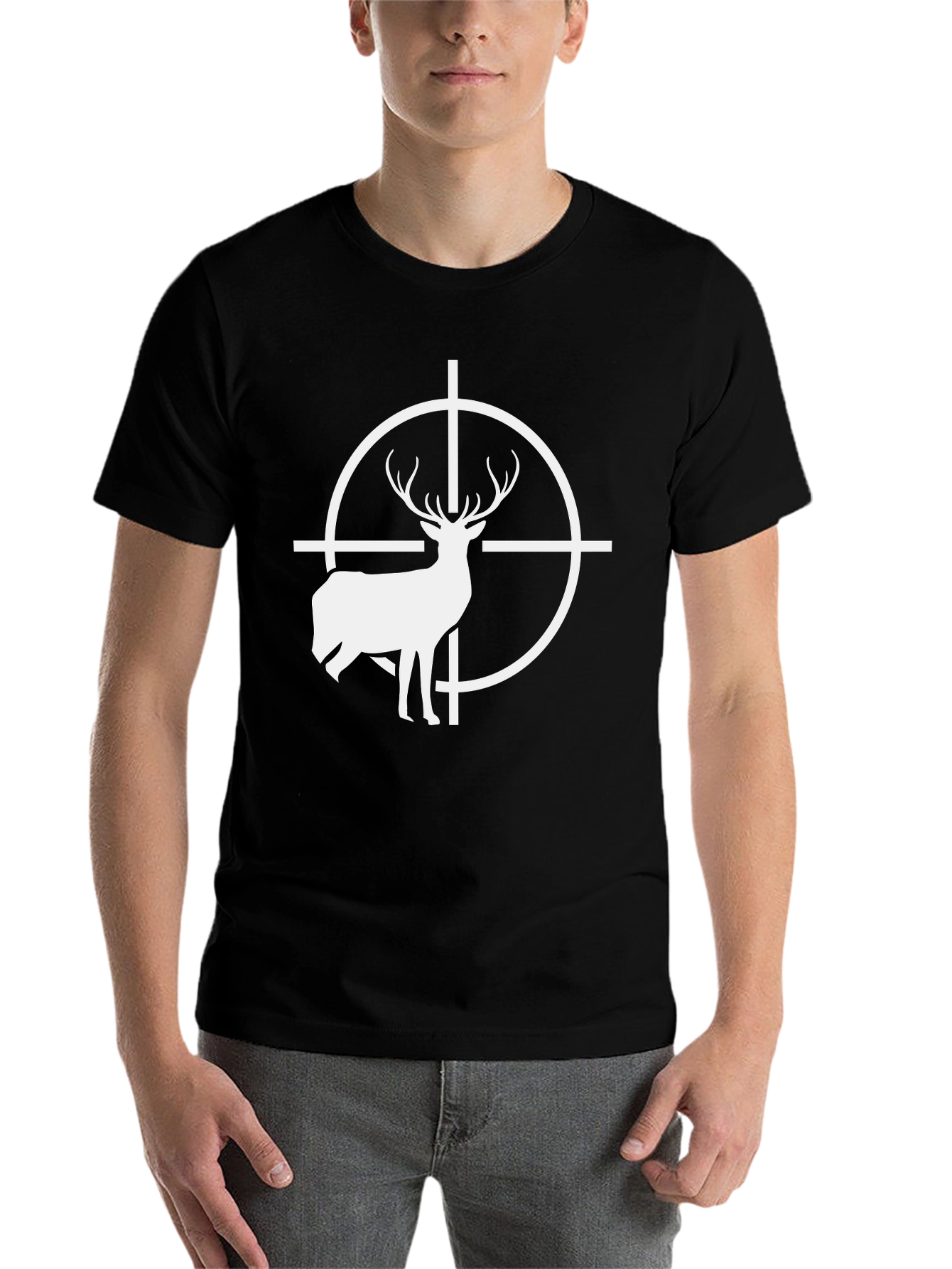 Black Deer Target Graphic Tee - Hunting Style view 7