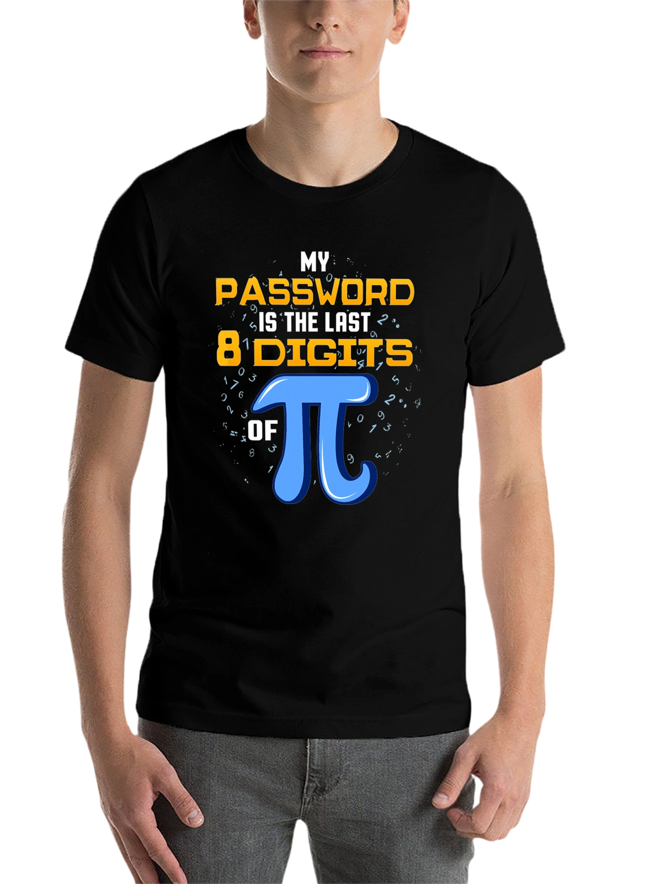 Black My Password is Pi T-Shirt: Geeky Math Humor view 7