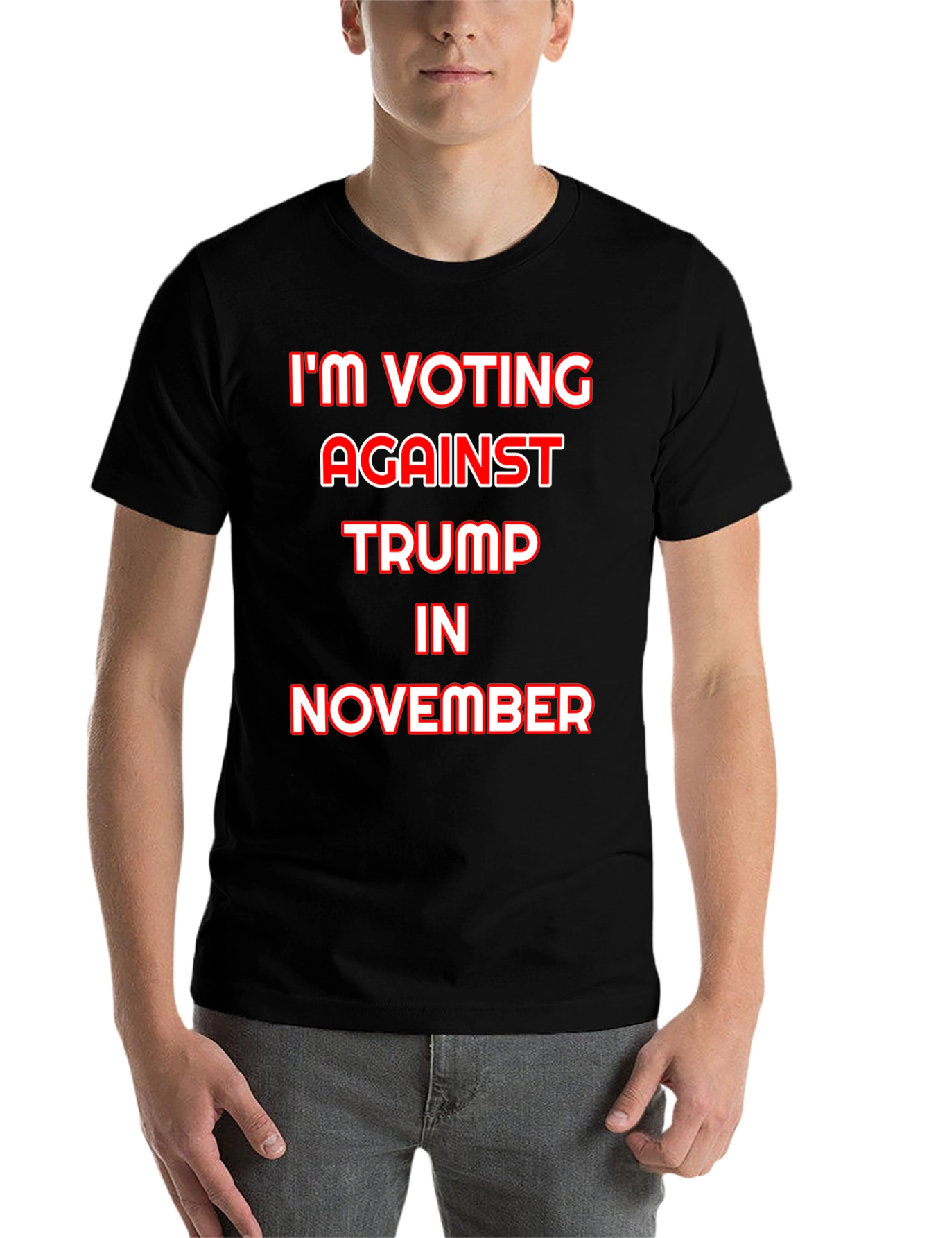 Black Anti-Trump Election T-Shirt view 7