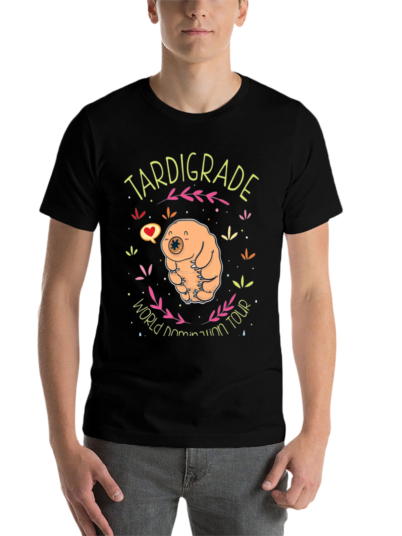 Black Tardigrade World Domination Tour Black T-Shirt view 7