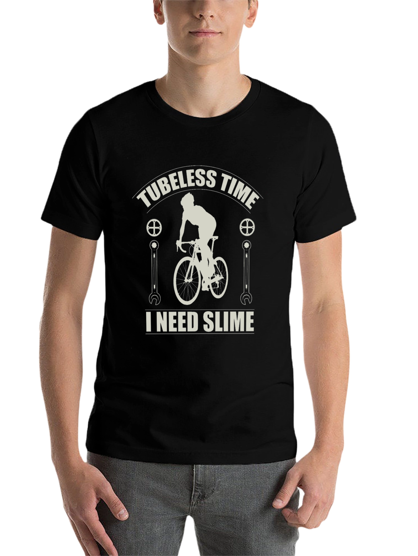 Black Tubeless Time I Need Slime T-Shirt view 7