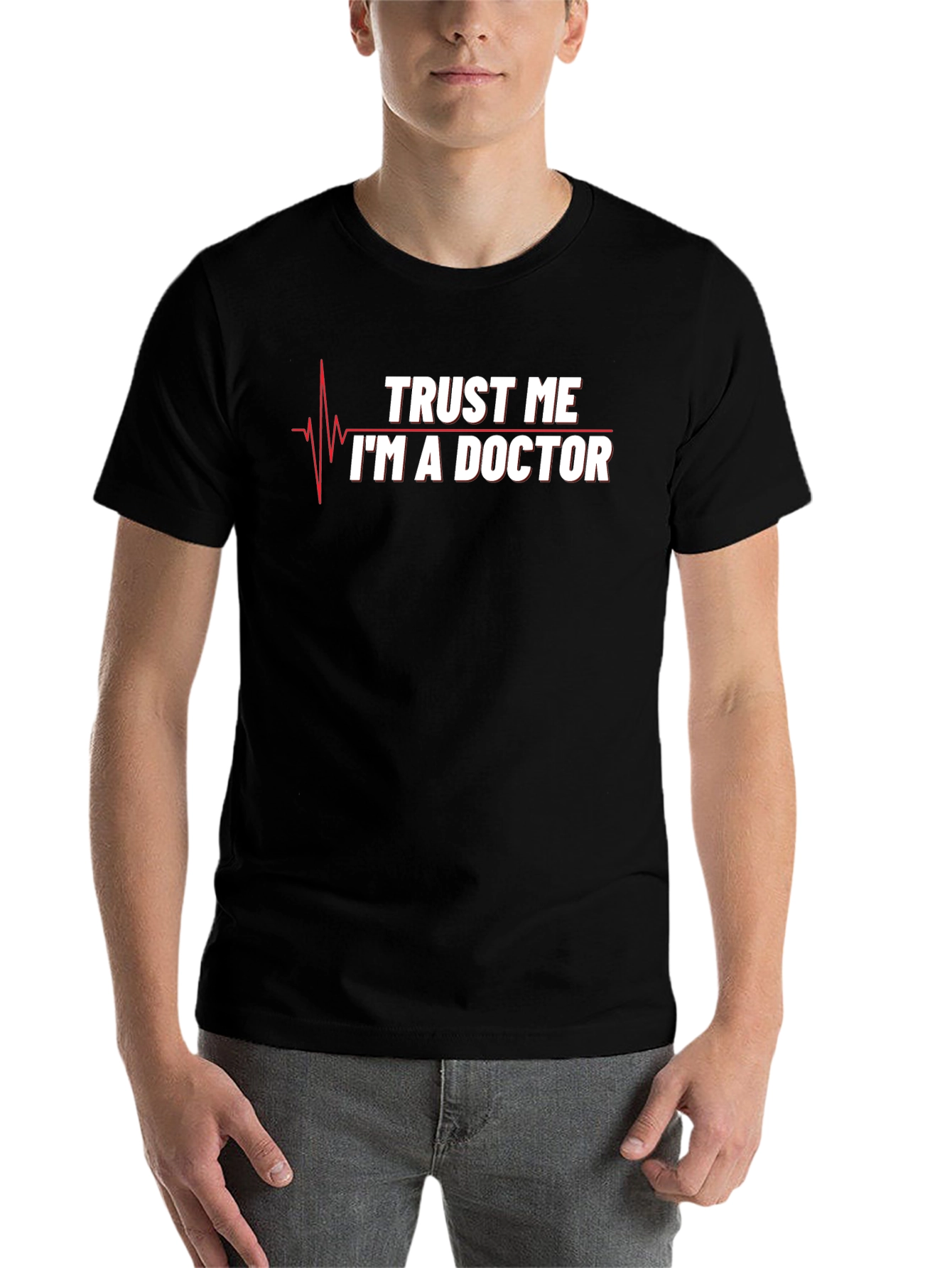 Black Trust Me I'm a Doctor T-Shirt Funny Medical Gift view 7