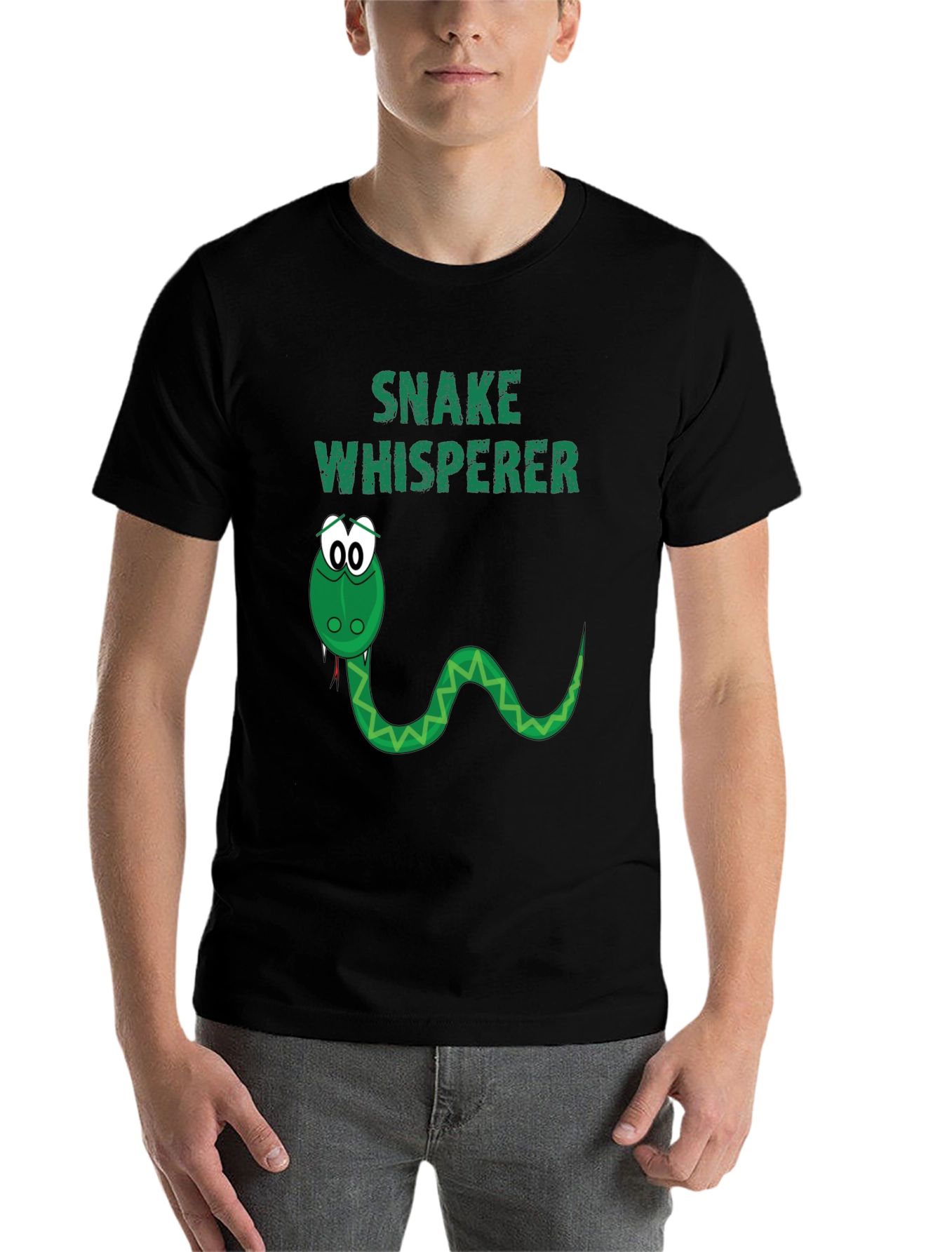Black Snake Whisperer Graphic T-Shirt view 7