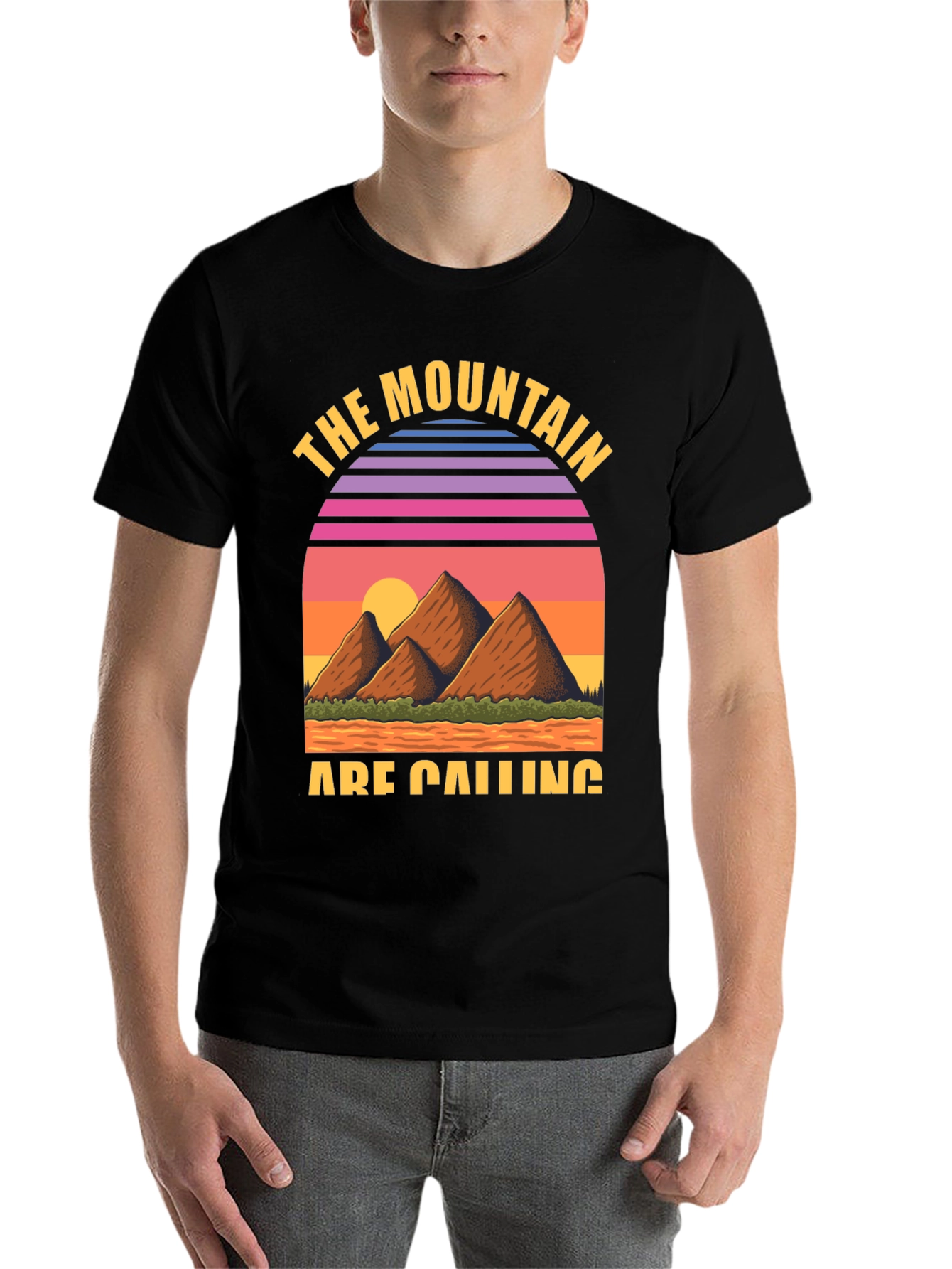 Black Mountain Calling Retro Graphic Tee view 7