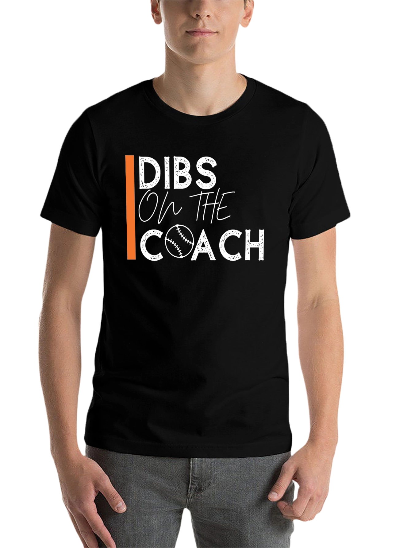 Black Dibs On The Coach Baseball T-Shirt view 7