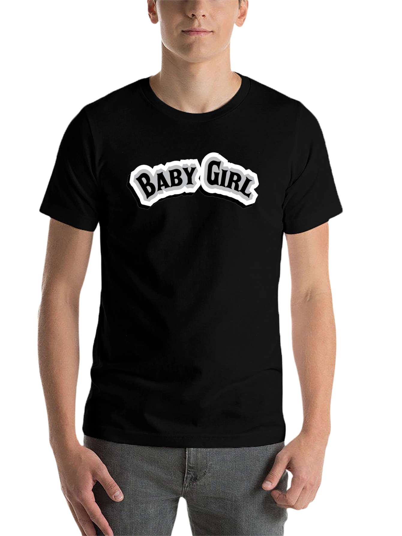 Black Baby Girl Graphic T-Shirt - Unisex view 7