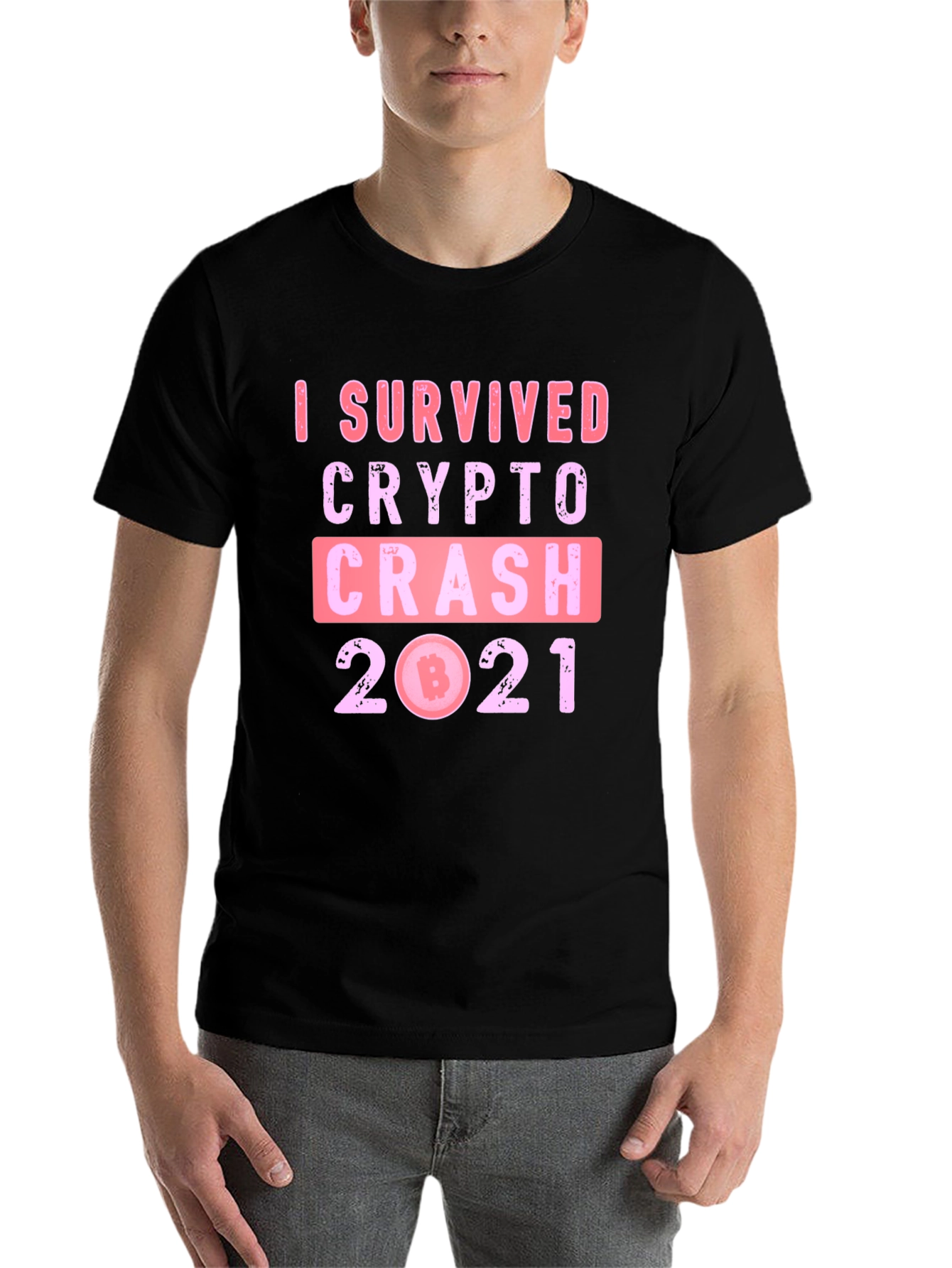 Black Crypto Crash 2021 Survivor Tee view 7