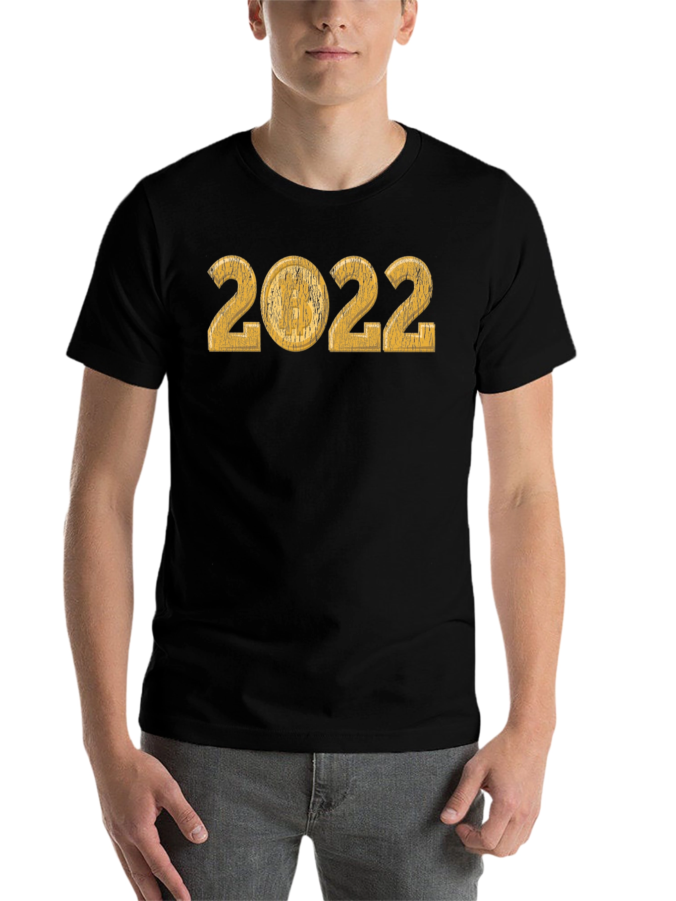 Black 2022 Graphic T-Shirt - Stylish Year Design view 7