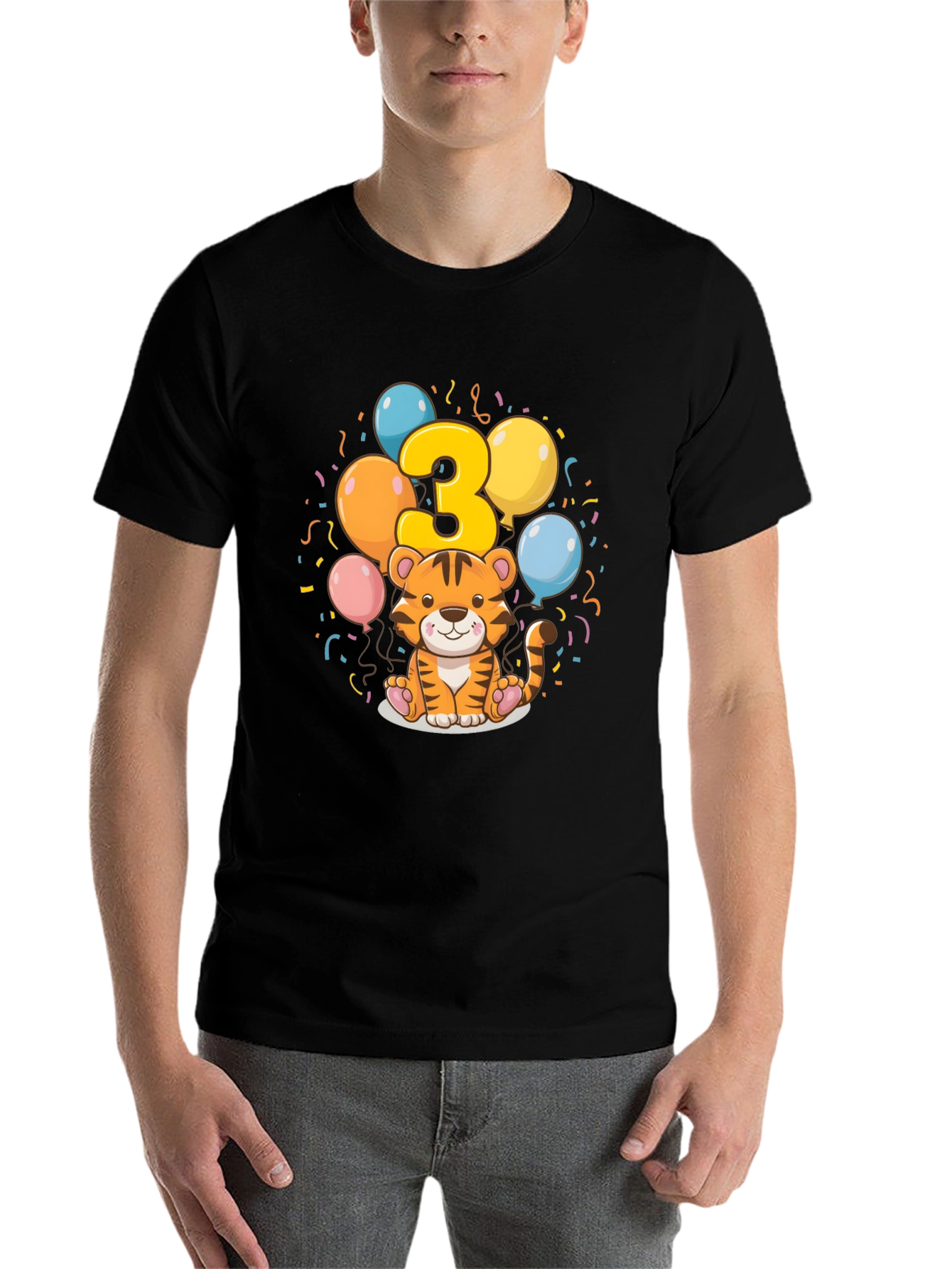 Cute Tiger 3rd Birthday T-Shirt - 7