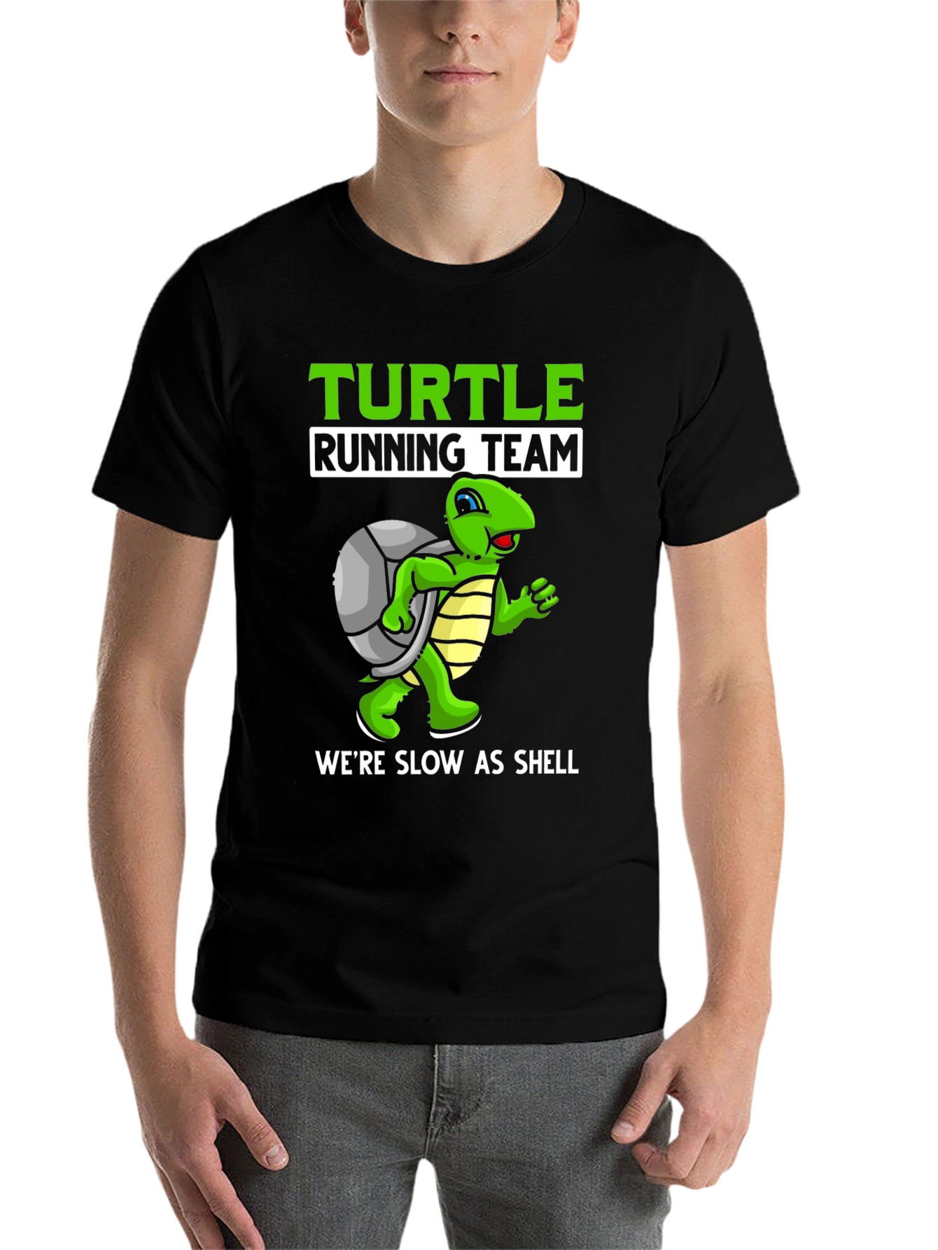 Black Turtle Running Team T-Shirt - Slow as Shell! view 7