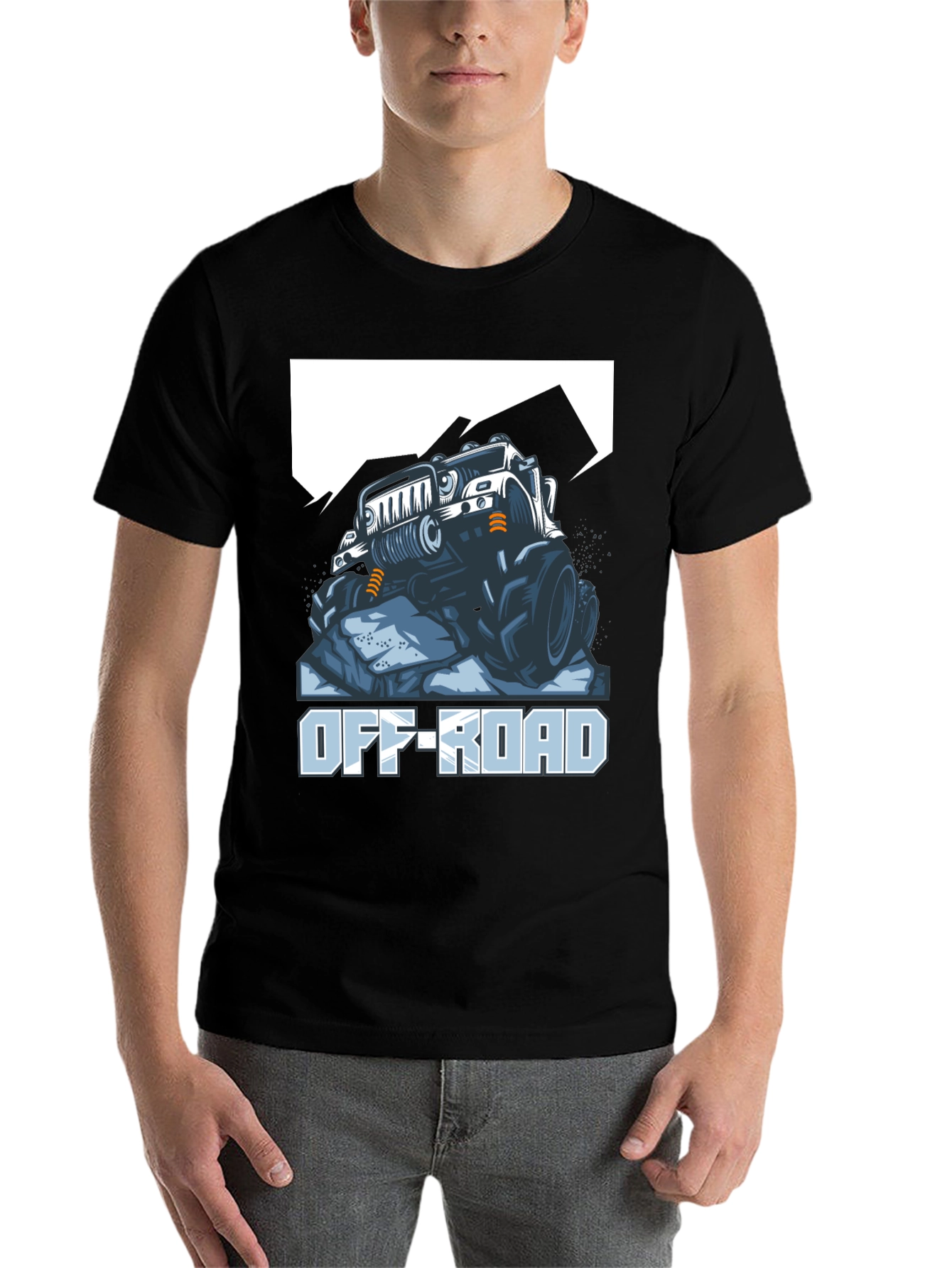 Off-Road Truck Graphic Tee - Black Cotton - 7