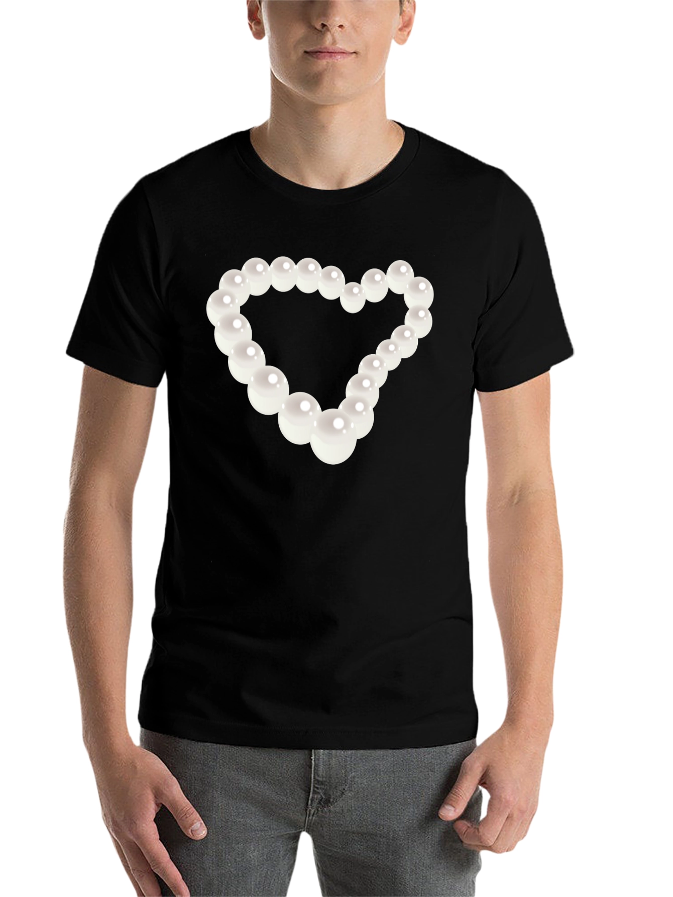 Black Pearl Heart Graphic Tee view 7