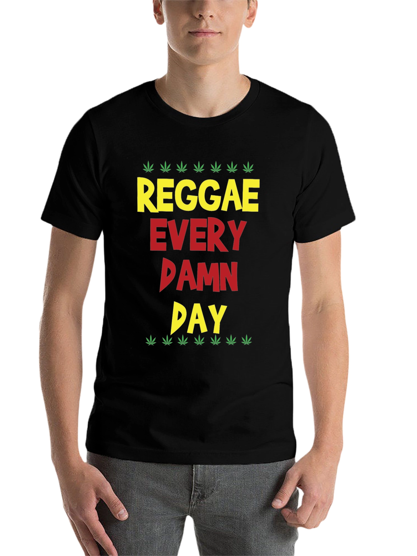Black Reggae Every Damn Day Graphic Tee view 7