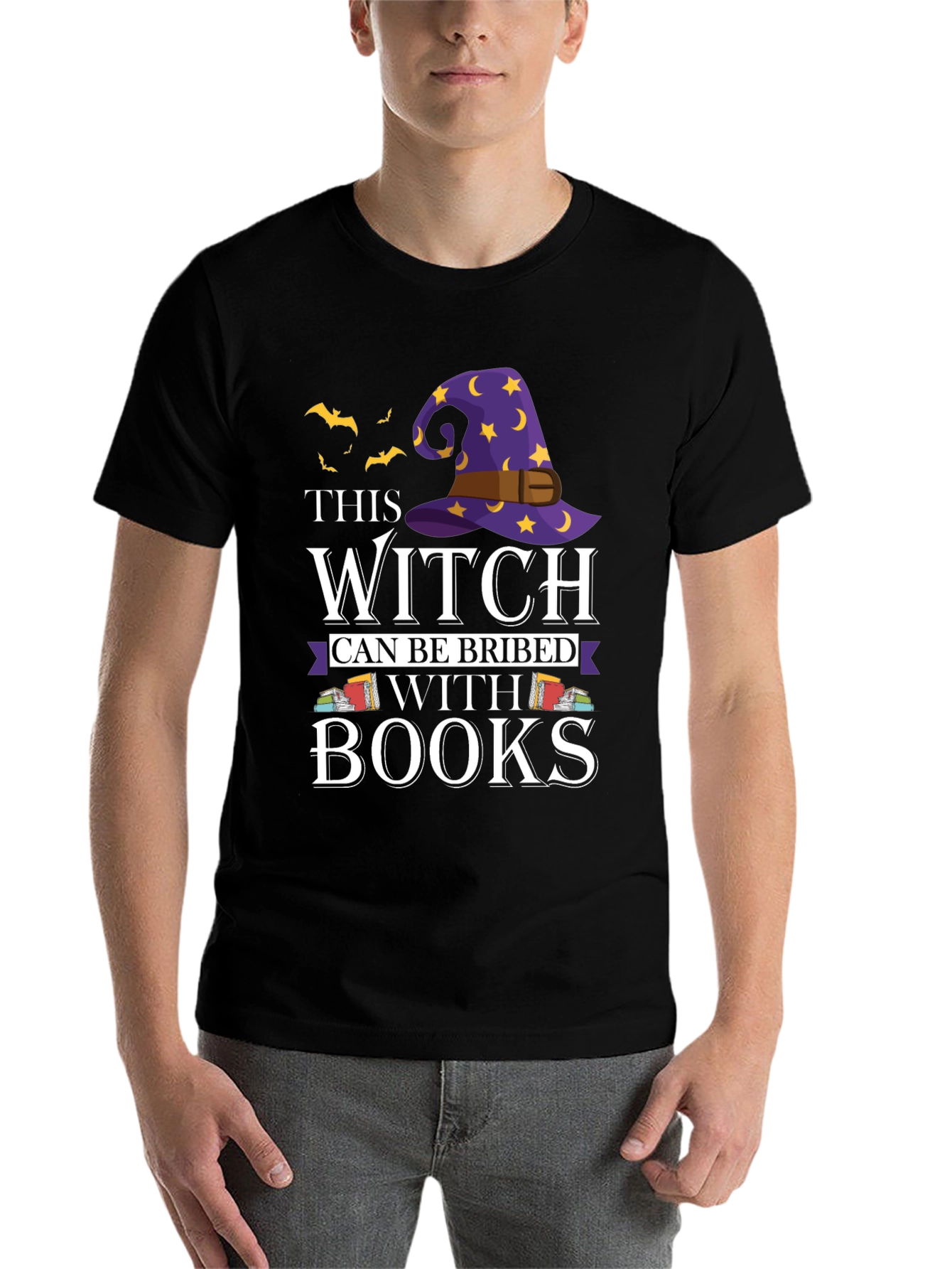 Witch Bribed With Books T-Shirt - 7