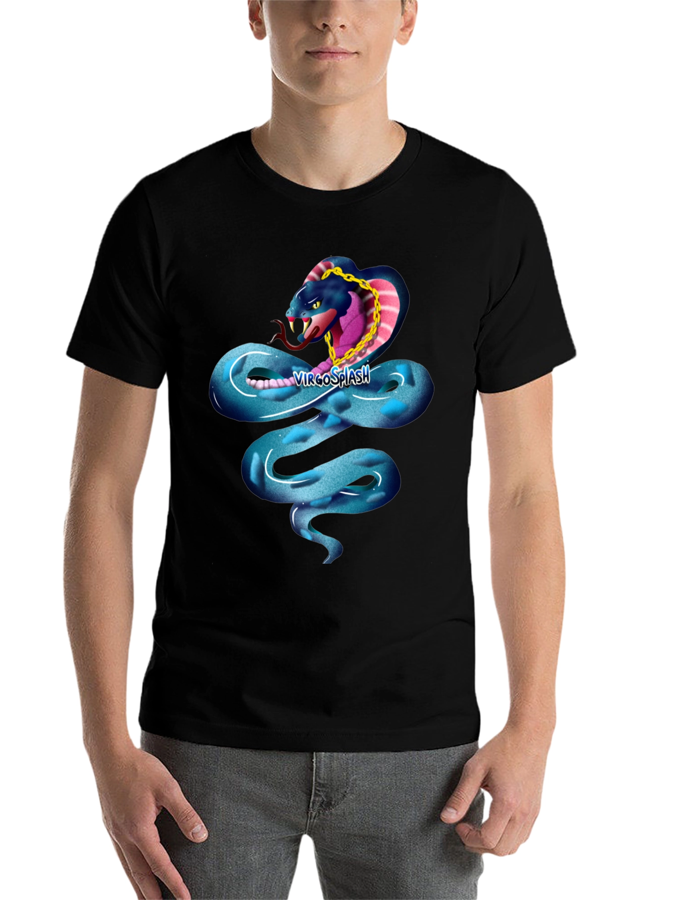 Black Snake T-Shirt - Cool Cobra Design view 7