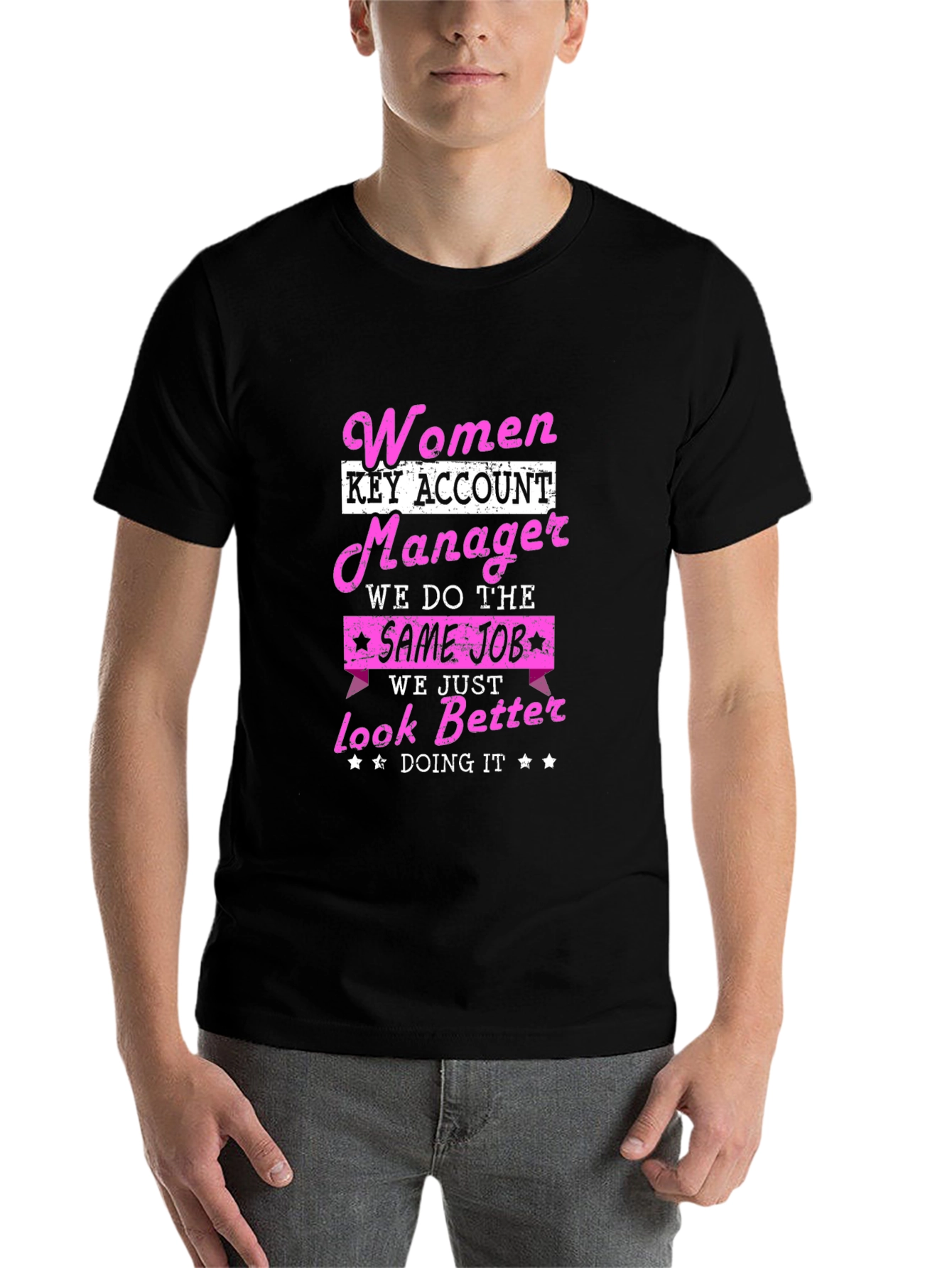 Black Women Key Account Manager T-Shirt view 7