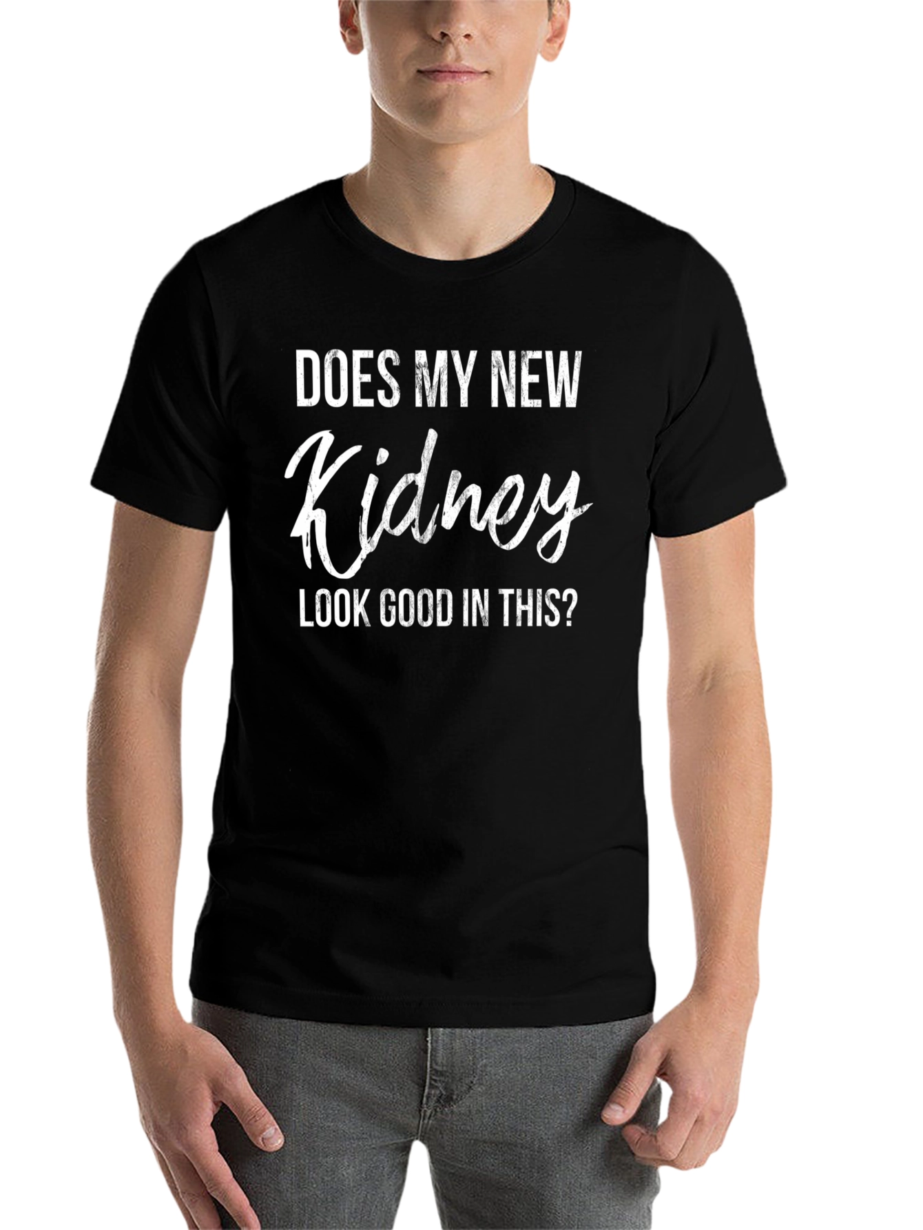 Black Funny Kidney Transplant Humor T-Shirt view 7