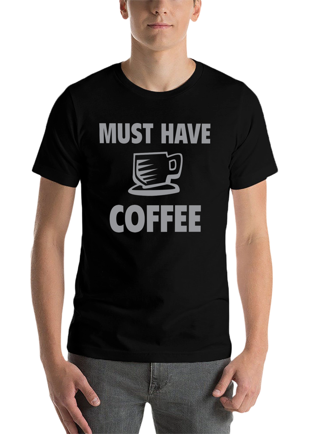 Black Must Have Coffee Graphic Tee - Black view 7